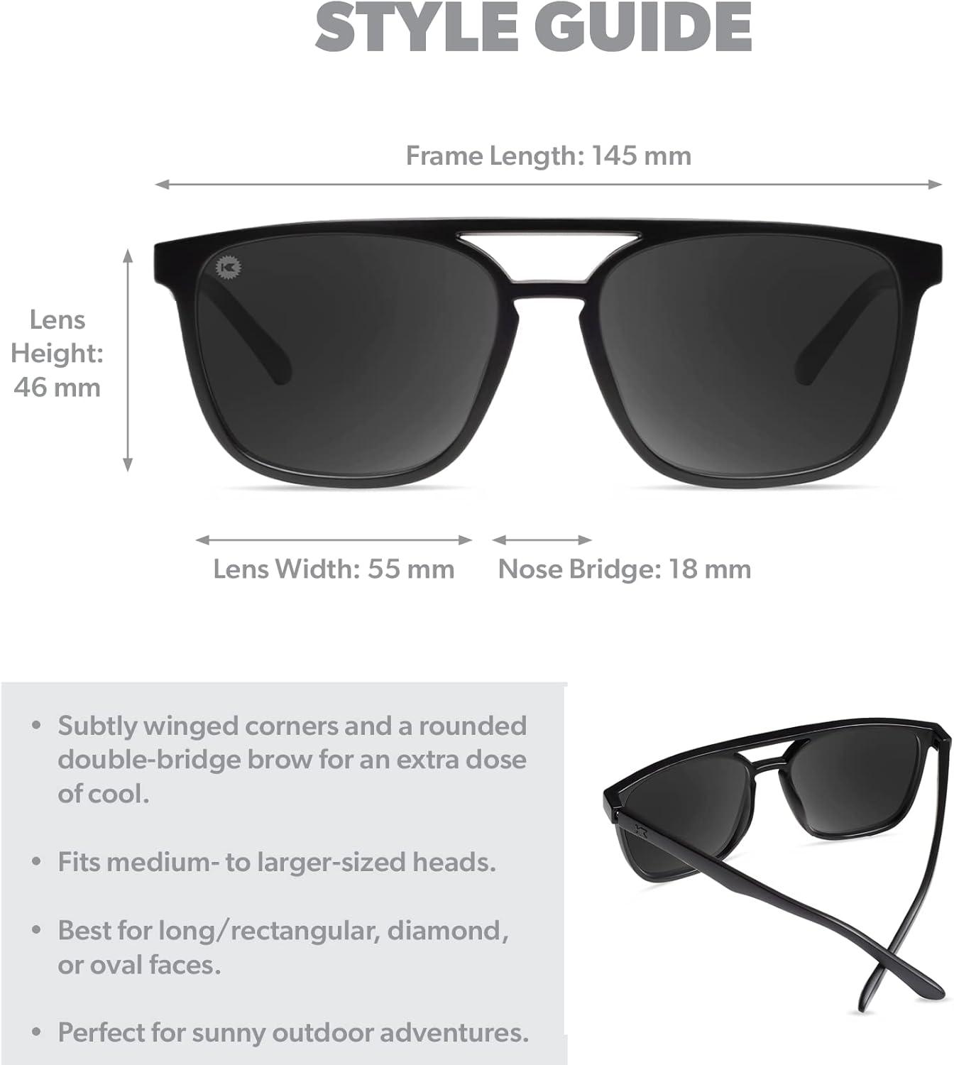 imageKnockaround Brightsides Polarized Sunglasses for Women ampamp Men  Impact Resistant Lenses ampamp Full UV400 ProtectionBlack on Black