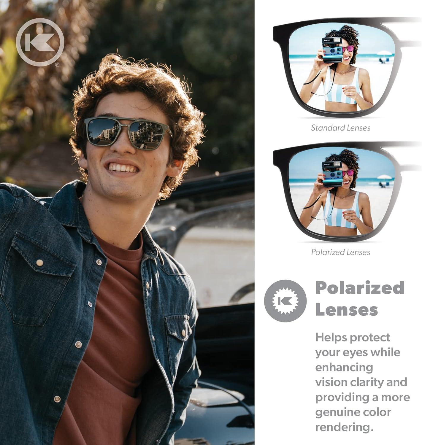 imageKnockaround Brightsides Polarized Sunglasses for Women ampamp Men  Impact Resistant Lenses ampamp Full UV400 ProtectionCoyote Call