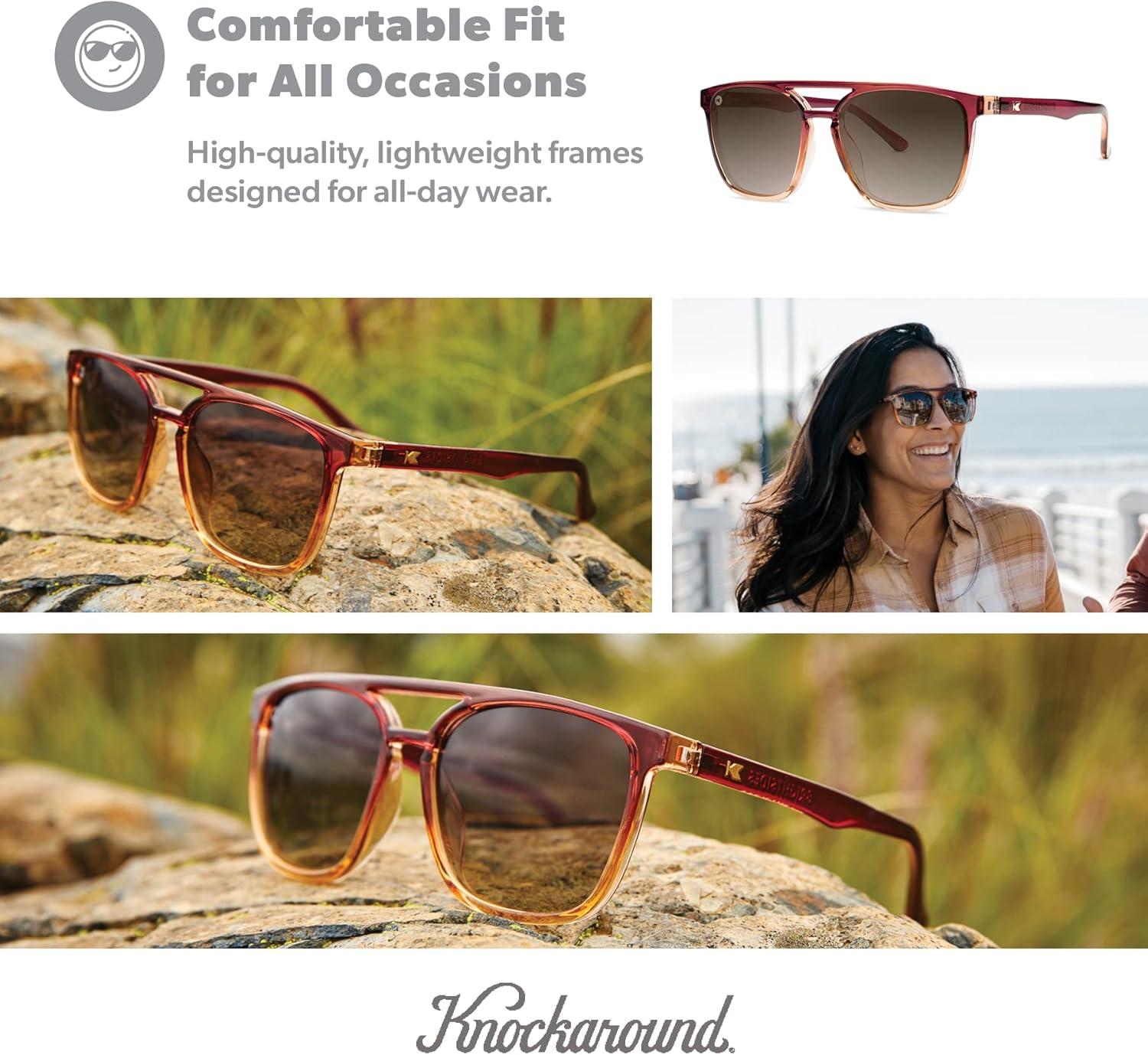 imageKnockaround Brightsides Polarized Sunglasses for Women ampamp Men Impact Resistant Lenses ampamp Full UV400 ProtectionMy Oh My