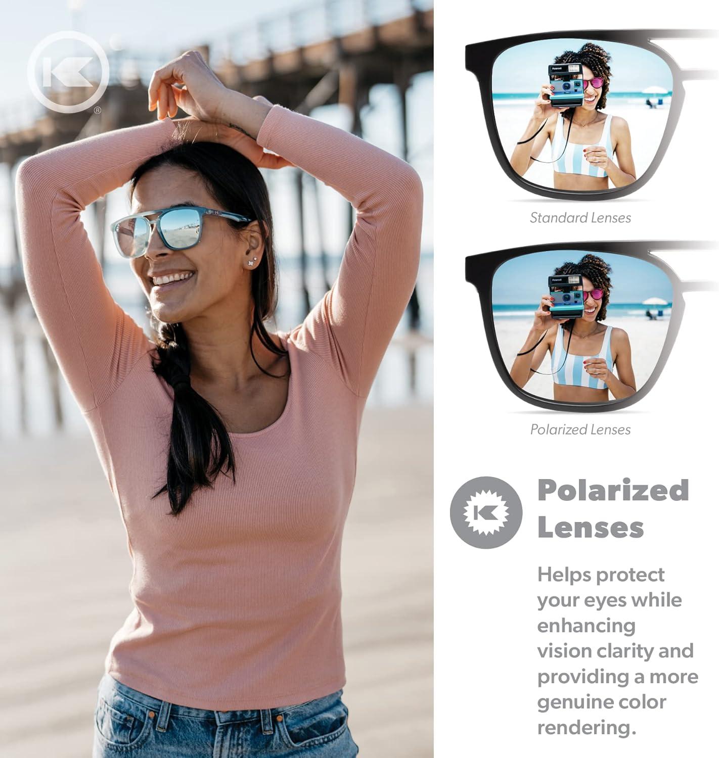 imageKnockaround Brightsides Polarized Sunglasses for Women ampamp Men Impact Resistant Lenses ampamp Full UV400 ProtectionSoul Surfer