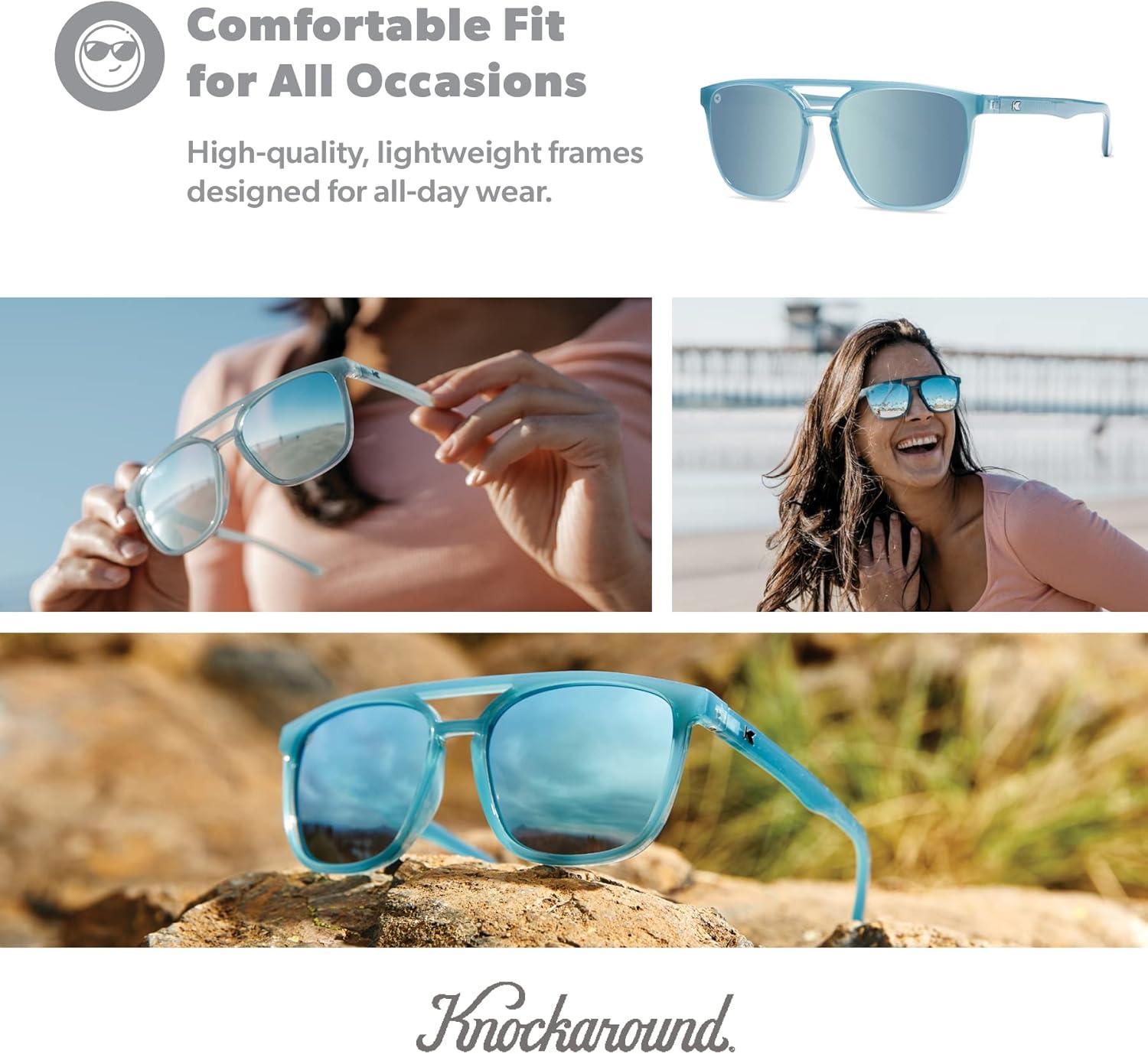 imageKnockaround Brightsides Polarized Sunglasses for Women ampamp Men Impact Resistant Lenses ampamp Full UV400 ProtectionSoul Surfer