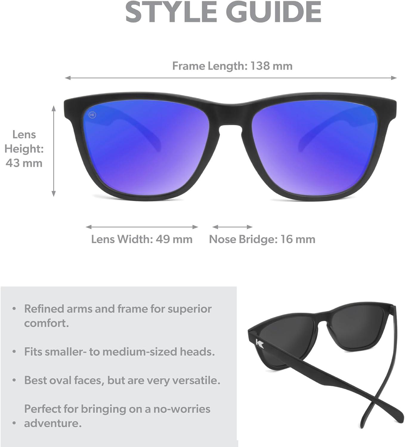imageKnockaround Classics Polarized Sunglasses for Men ampamp Women  Impact Resistant Lenses ampamp Full UV400 ProtectionBlack  Moonshine