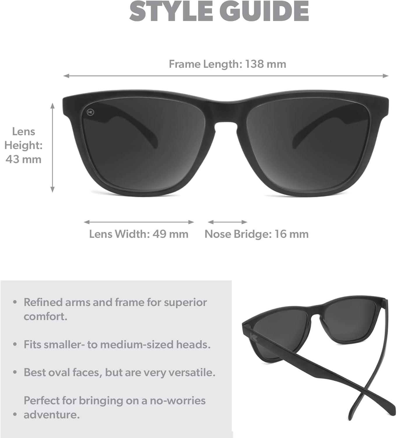 imageKnockaround Classics Polarized Sunglasses for Men ampamp Women  Impact Resistant Lenses ampamp Full UV400 ProtectionBlack on Black  Smoke
