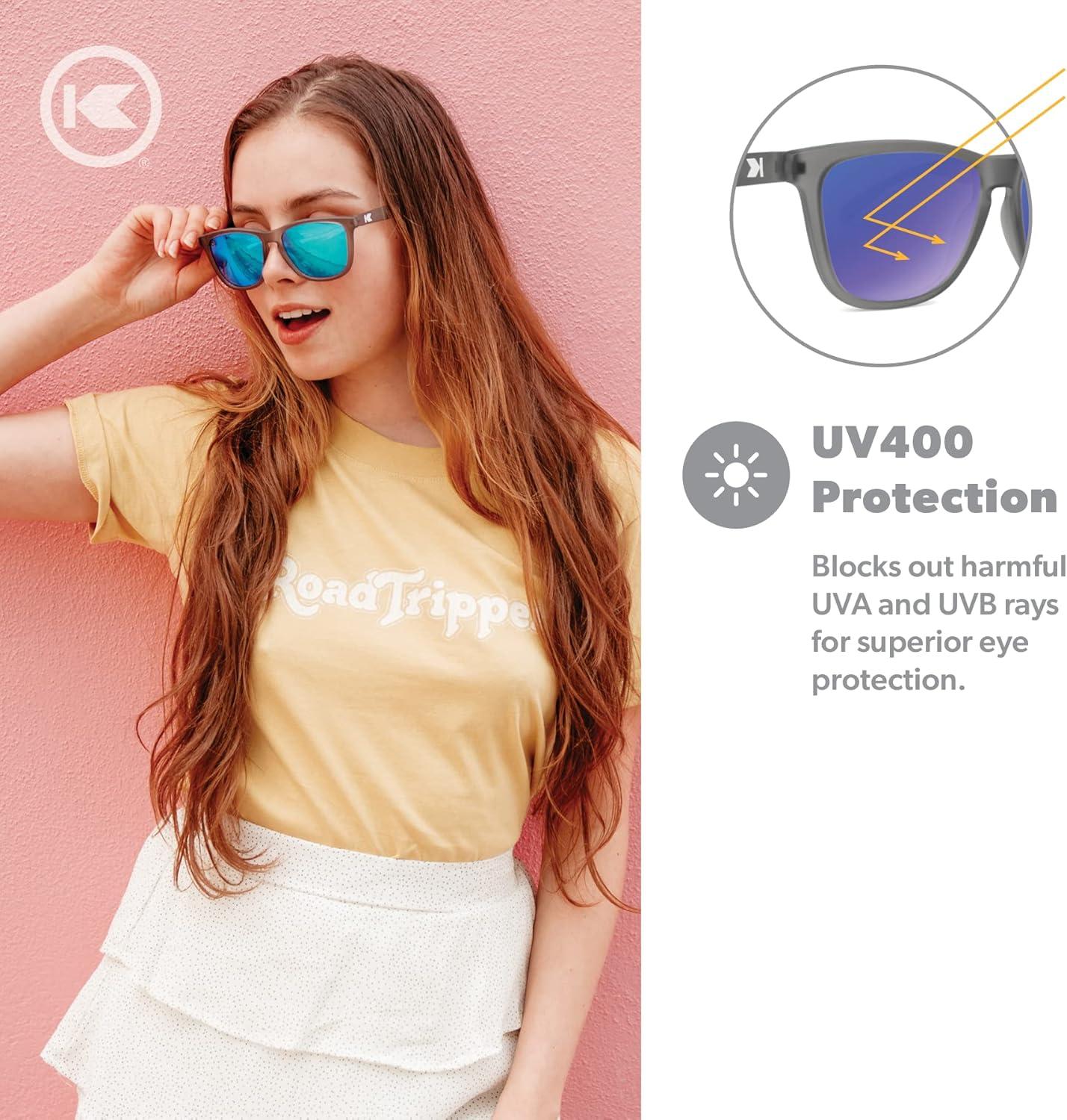 imageKnockaround Classics Polarized Sunglasses for Men ampamp Women  Impact Resistant Lenses ampamp Full UV400 ProtectionFrosted Grey  Moonshine