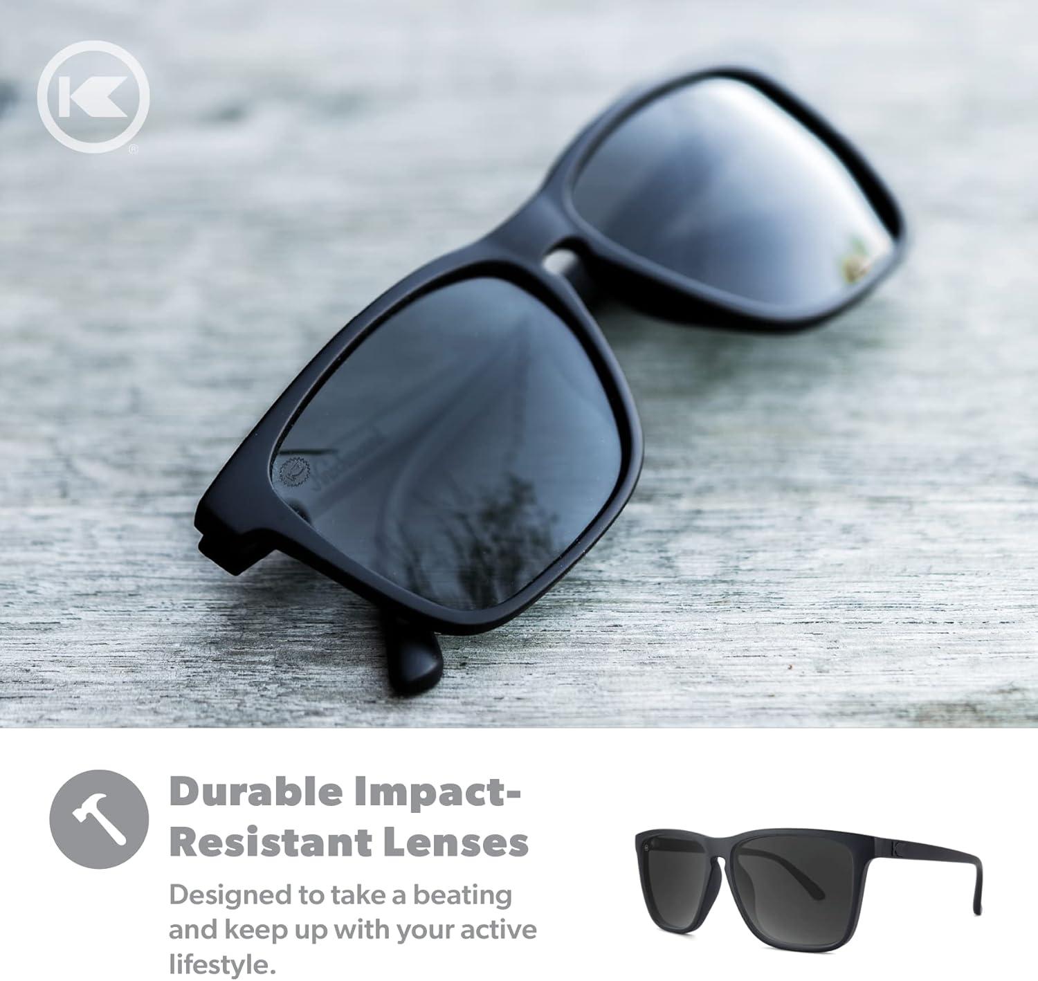 imageKnockaround Fast Lanes and Sport Polarized Sunglasses for Men ampamp Women Impact Resistant Lenses ampamp Full UV400 ProtectionBlack on Black