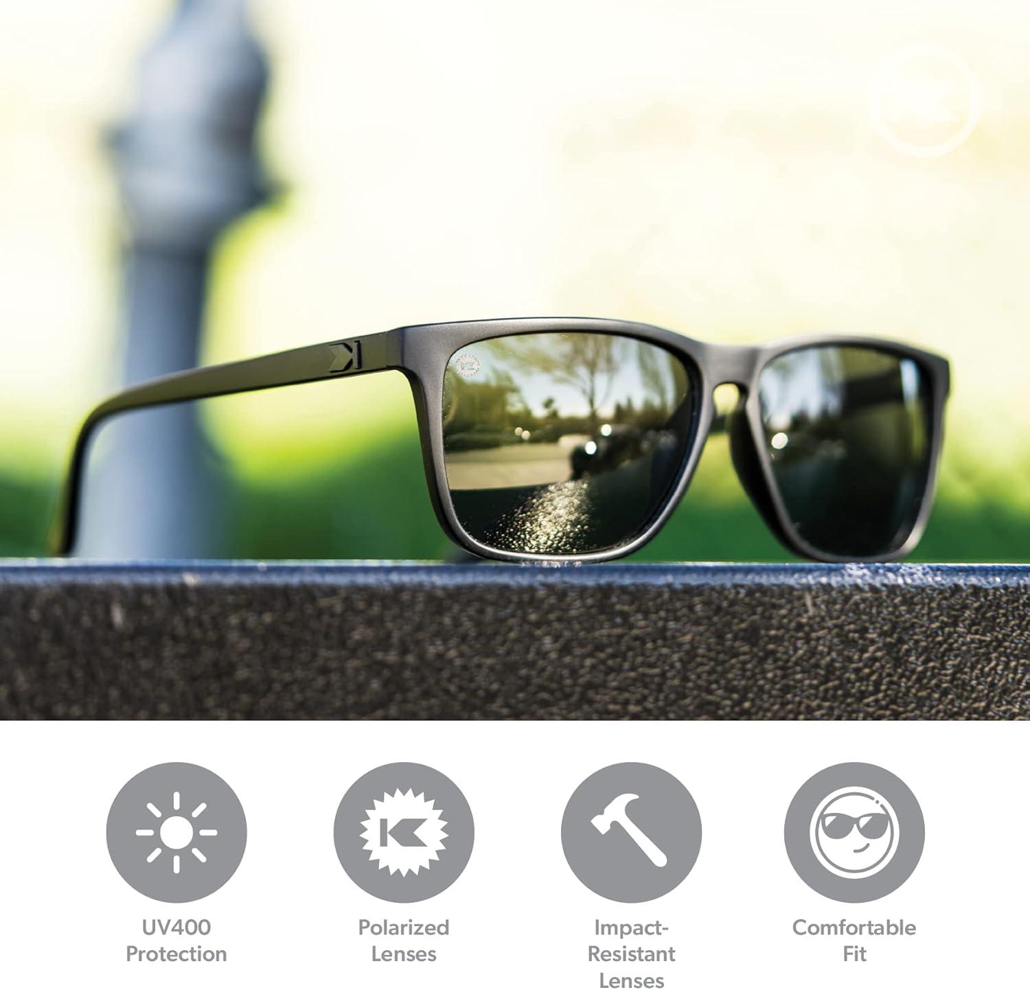 imageKnockaround Fast Lanes and Sport Polarized Sunglasses for Men ampamp Women Impact Resistant Lenses ampamp Full UV400 ProtectionBlack on Black