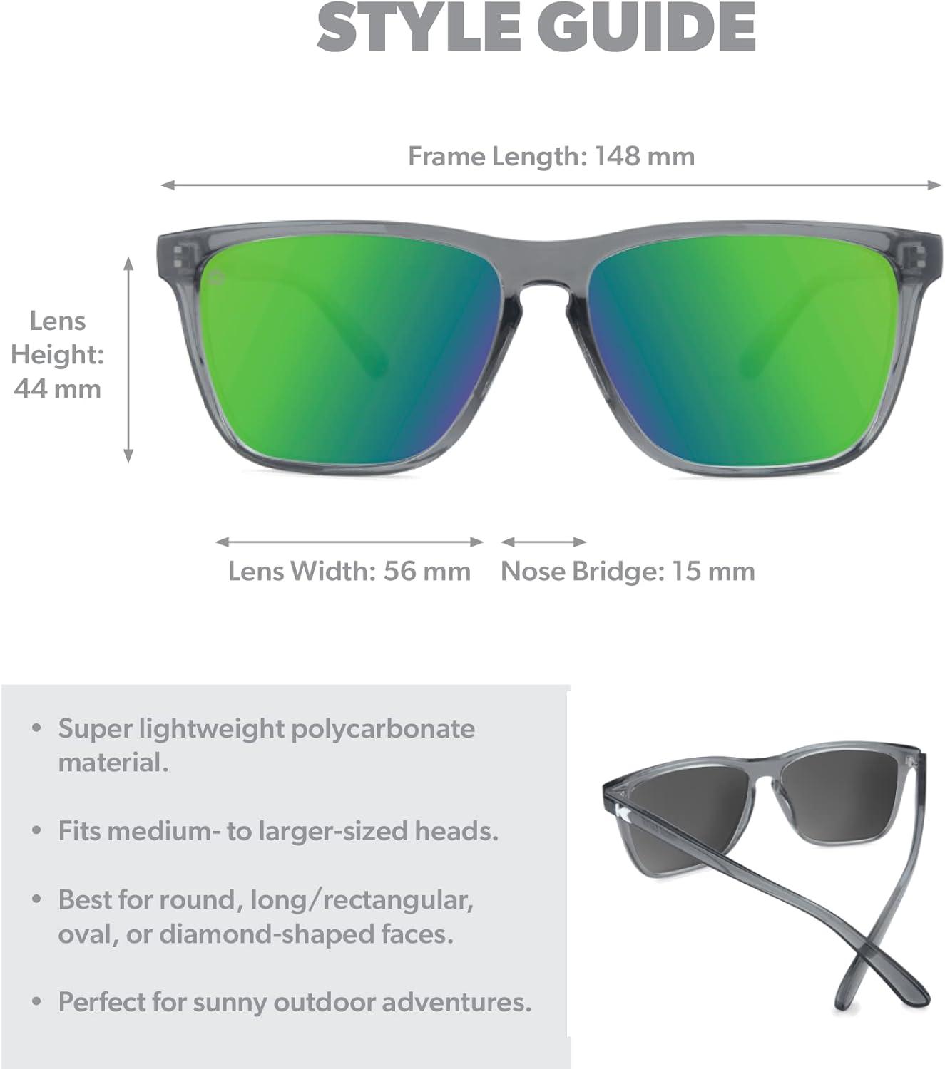 imageKnockaround Fast Lanes and Sport Polarized Sunglasses for Men ampamp Women  Impact Resistant Lenses ampamp Full UV400 ProtectionClear Grey  Green Moonshine