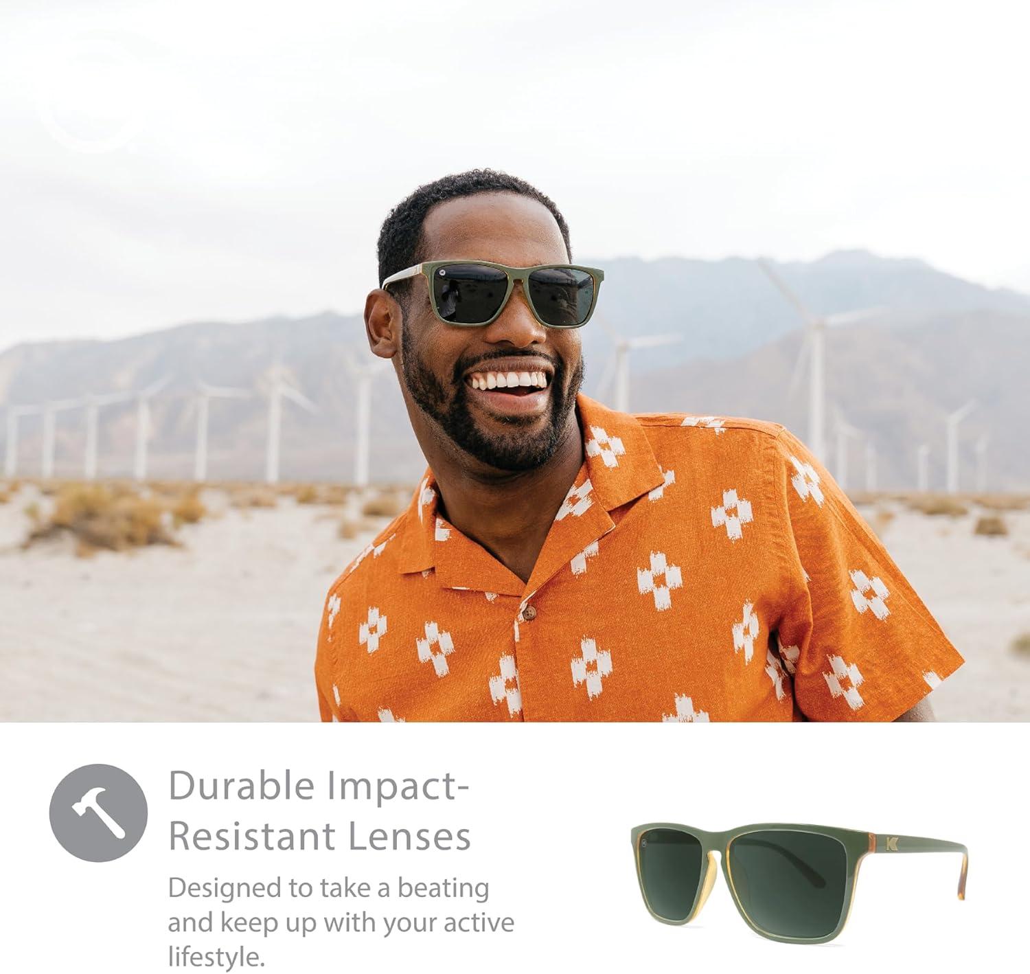 imageKnockaround Fast Lanes and Sport Polarized Sunglasses for Men ampamp Women  Impact Resistant Lenses ampamp Full UV400 ProtectionCoyote Calls