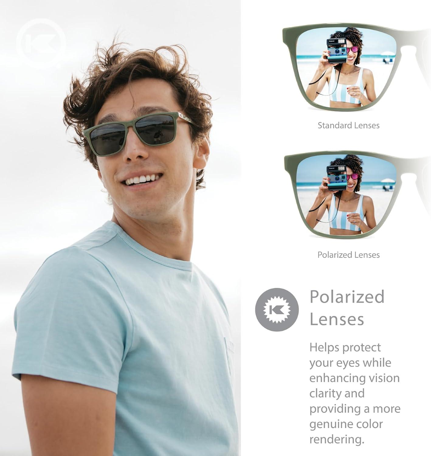 imageKnockaround Fast Lanes and Sport Polarized Sunglasses for Men ampamp Women  Impact Resistant Lenses ampamp Full UV400 ProtectionCoyote Calls