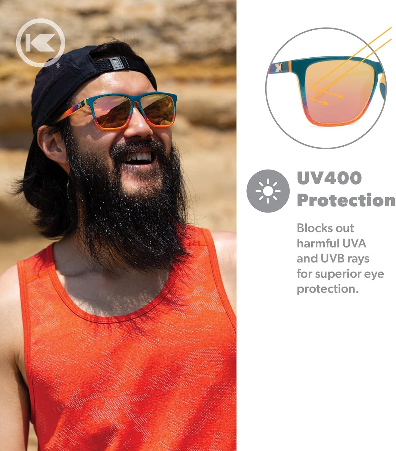 imageKnockaround Fast Lanes and Sport Polarized Sunglasses for Men ampamp Women  Impact Resistant Lenses ampamp Full UV400 ProtectionDesert