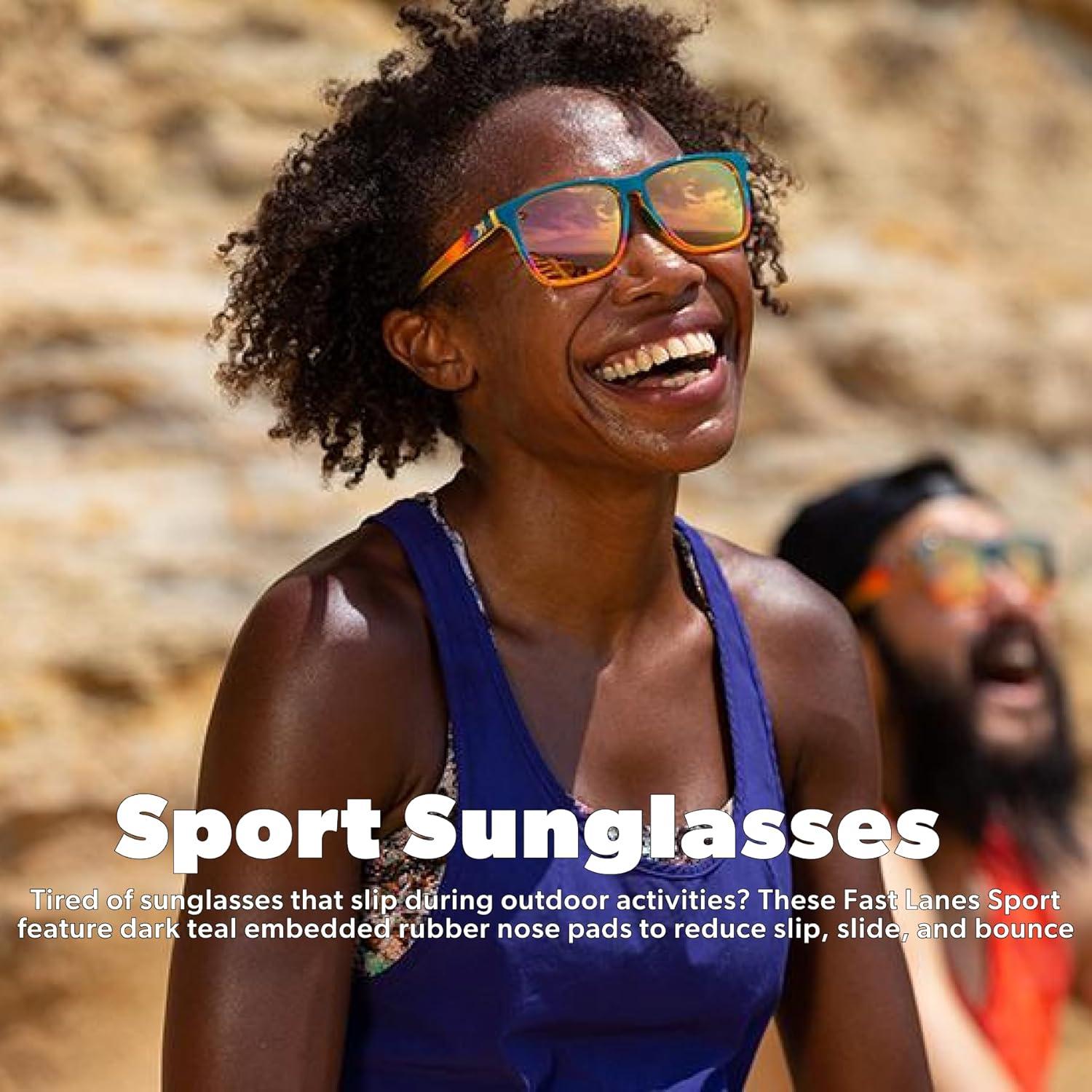 imageKnockaround Fast Lanes and Sport Polarized Sunglasses for Men ampamp Women  Impact Resistant Lenses ampamp Full UV400 ProtectionDesert