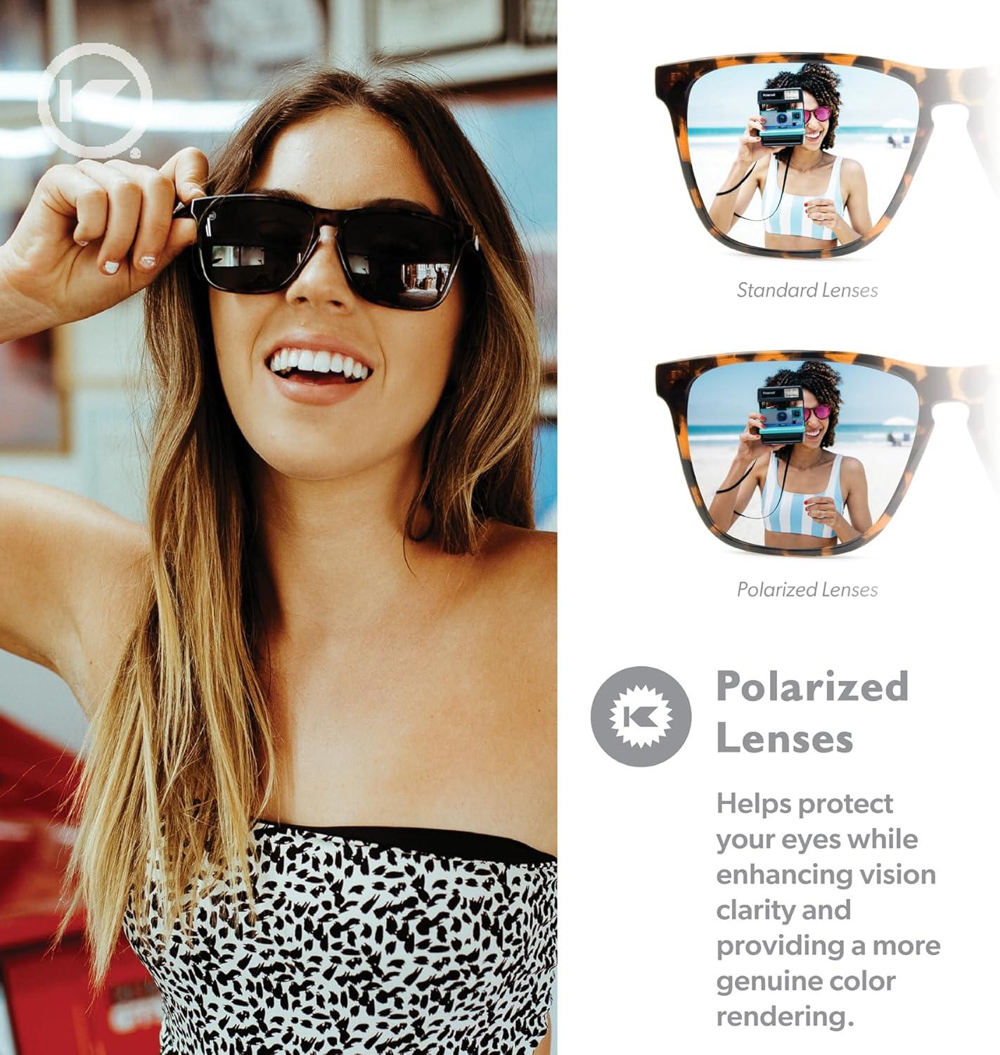 imageKnockaround Fast Lanes and Sport Polarized Sunglasses for Men ampamp Women  Impact Resistant Lenses ampamp Full UV400 ProtectionGlossy Tortoise Shell  Amber