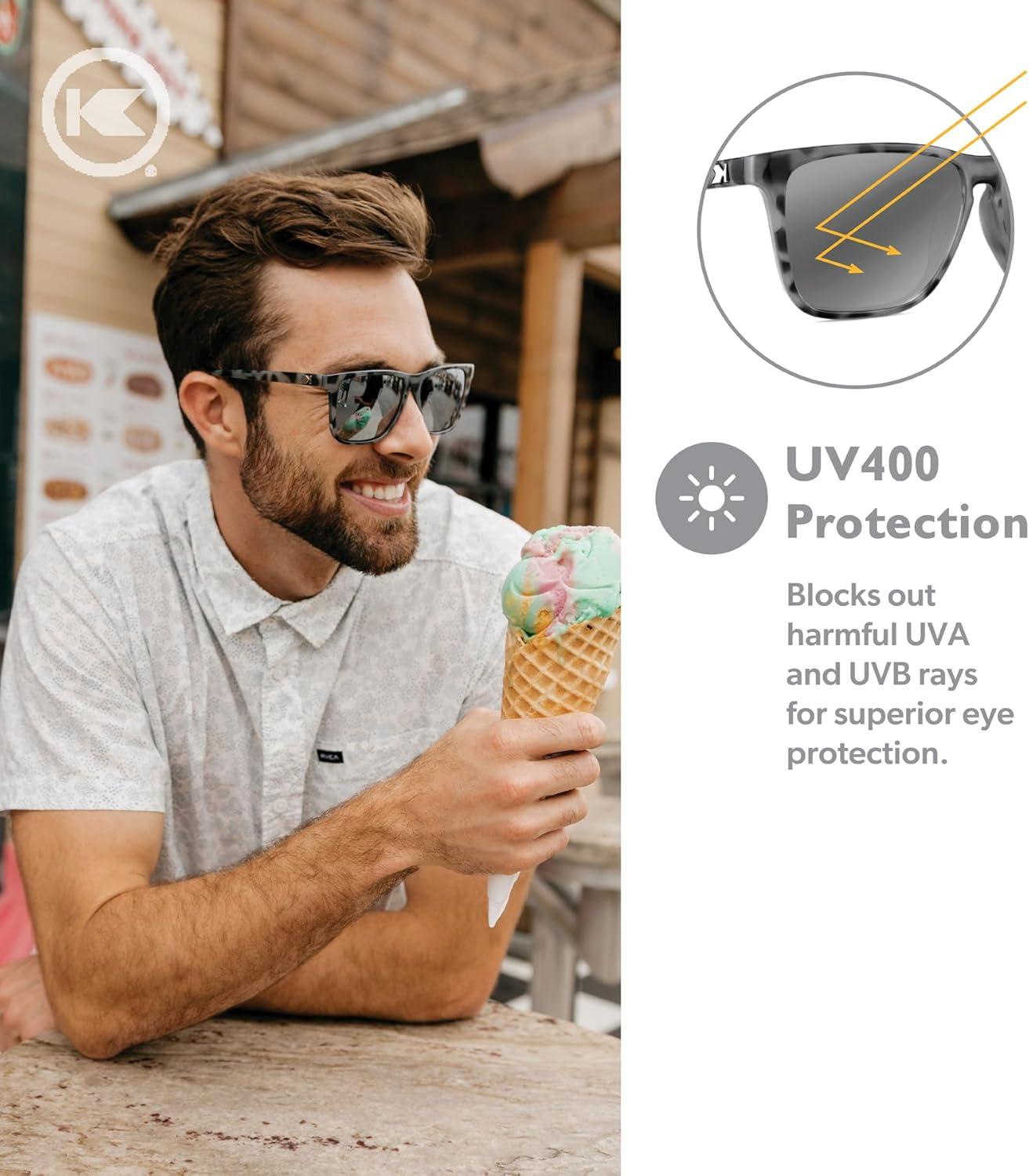 imageKnockaround Fast Lanes and Sport Polarized Sunglasses for Men ampamp Women  Impact Resistant Lenses ampamp Full UV400 ProtectionGranite Tortoise Shell  Silver Smoke