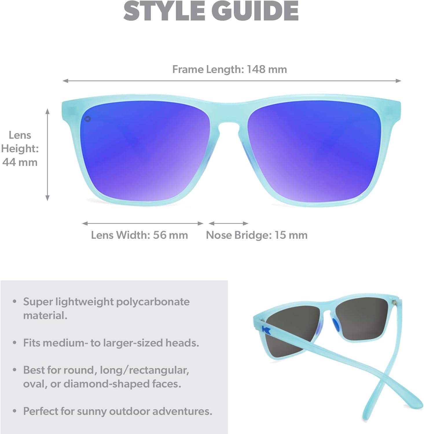 imageKnockaround Fast Lanes and Sport Polarized Sunglasses for Men ampamp Women Impact Resistant Lenses ampamp Full UV400 ProtectionIcy Blue Moonshine