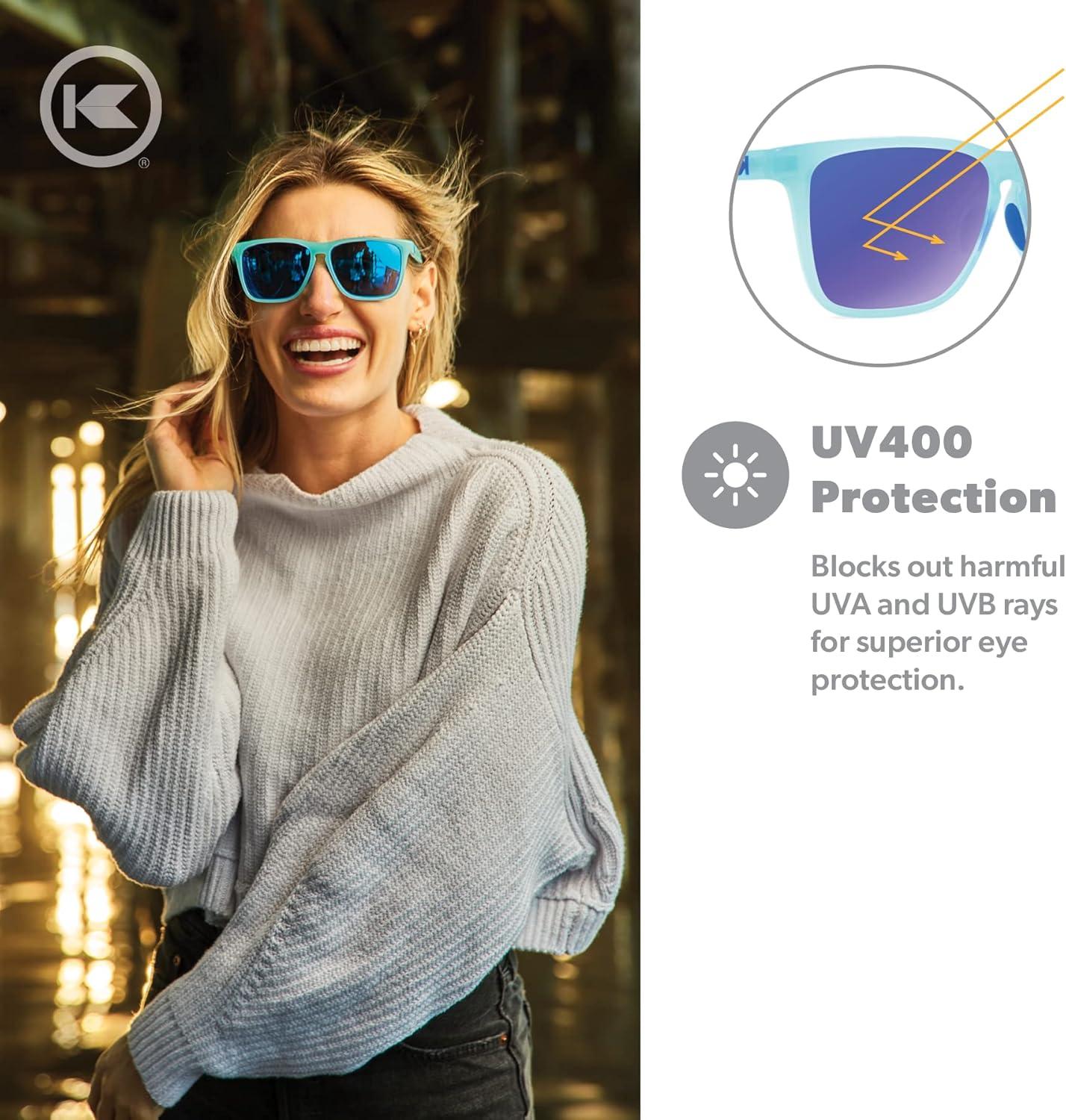 imageKnockaround Fast Lanes and Sport Polarized Sunglasses for Men ampamp Women Impact Resistant Lenses ampamp Full UV400 ProtectionIcy Blue Moonshine