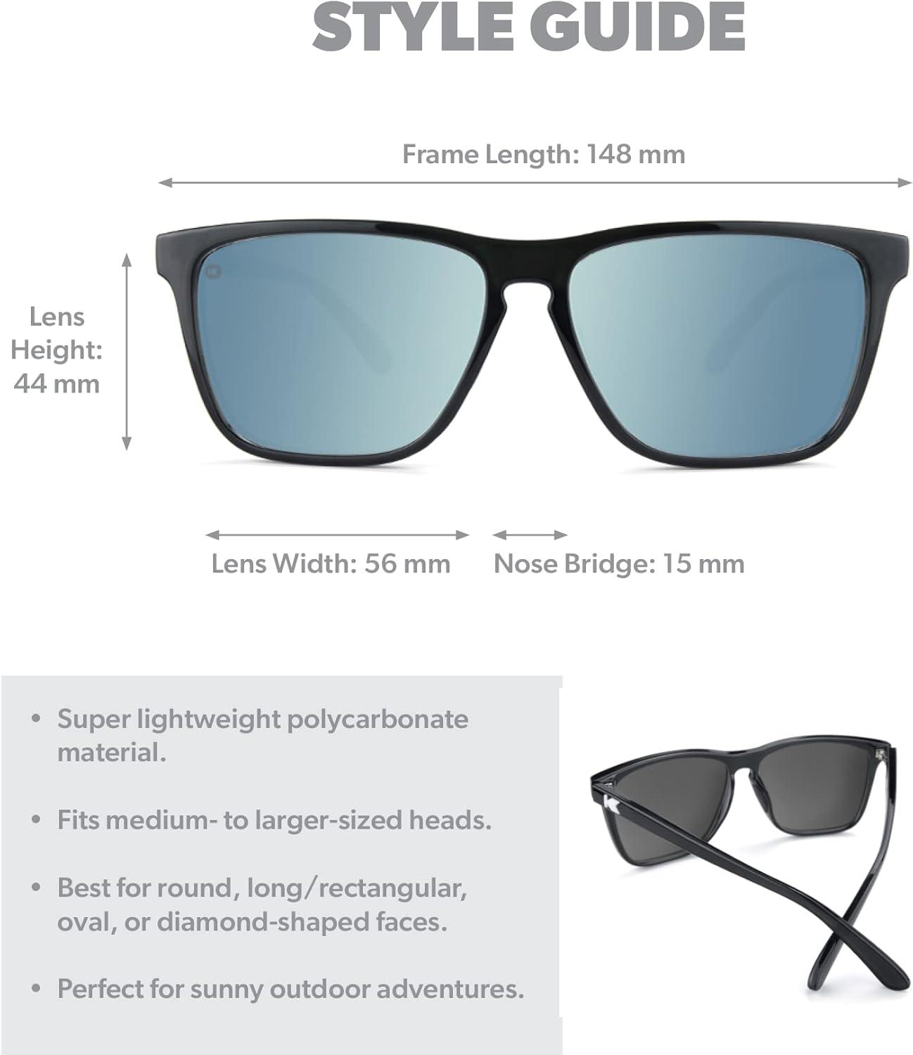 imageKnockaround Fast Lanes and Sport Polarized Sunglasses for Men ampamp Women Impact Resistant Lenses ampamp Full UV400 ProtectionJelly Black Sky Blue