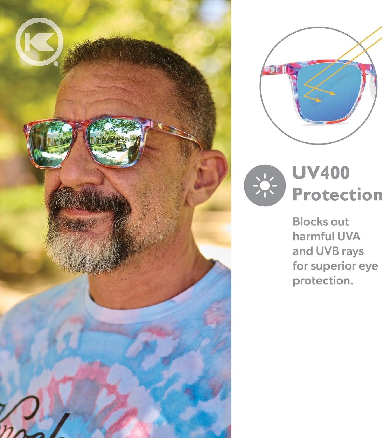 imageKnockaround Fast Lanes and Sport Polarized Sunglasses for Men ampamp Women  Impact Resistant Lenses ampamp Full UV400 ProtectionLive Free Or Tiedye