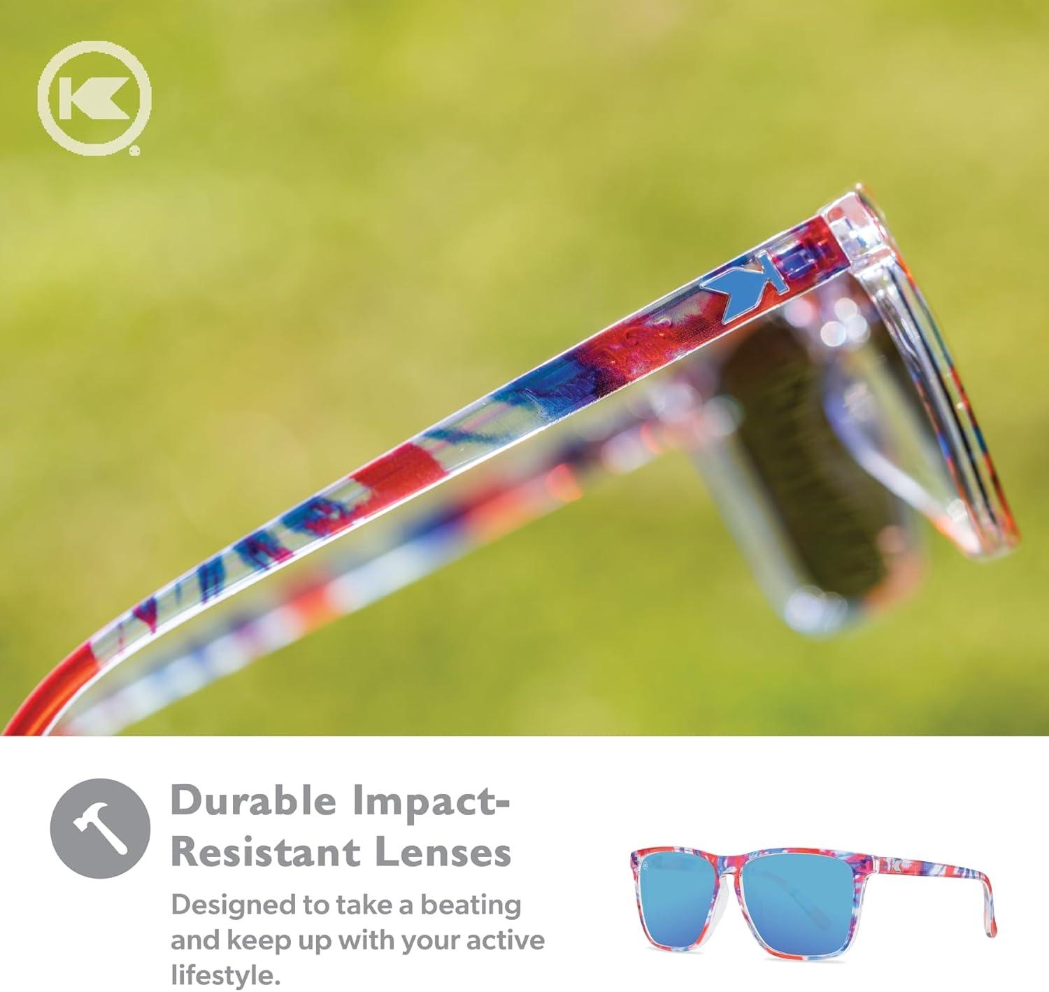 imageKnockaround Fast Lanes and Sport Polarized Sunglasses for Men ampamp Women  Impact Resistant Lenses ampamp Full UV400 ProtectionLive Free Or Tiedye