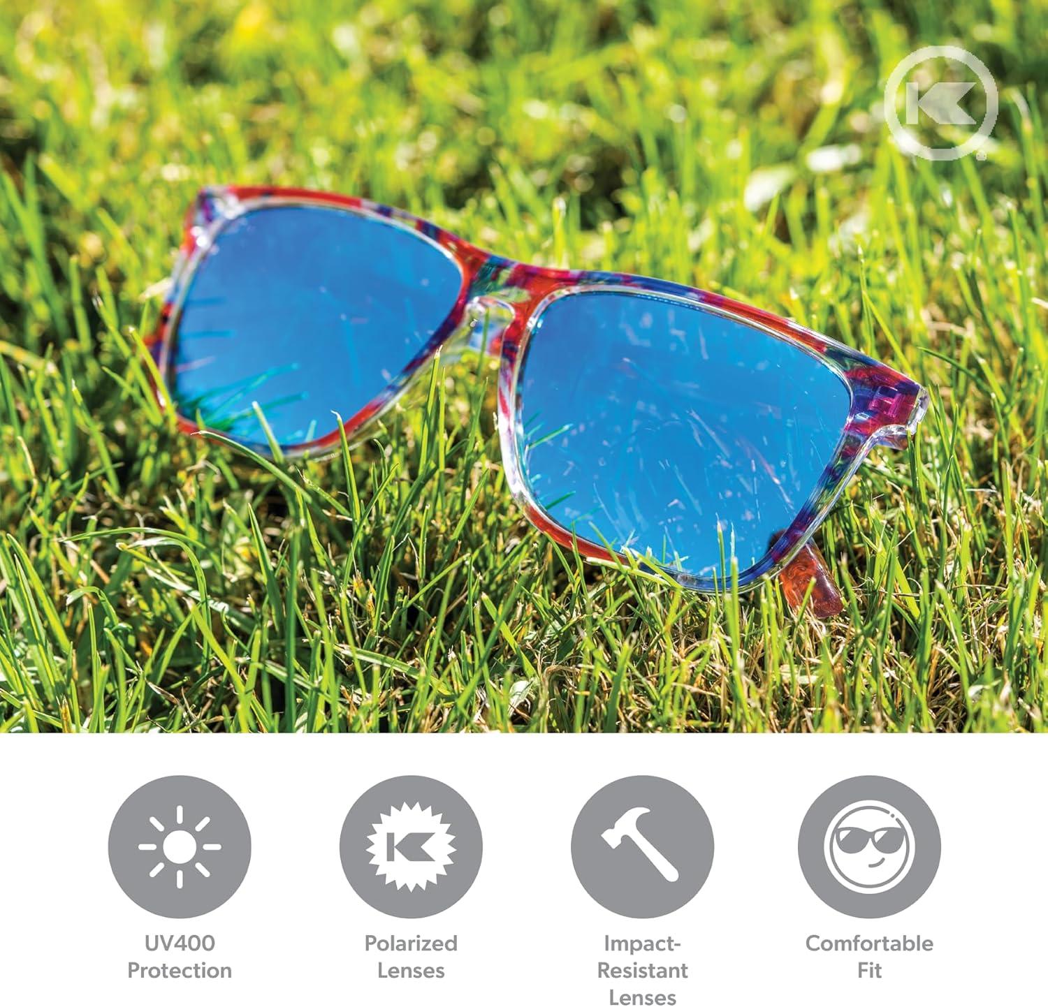 imageKnockaround Fast Lanes and Sport Polarized Sunglasses for Men ampamp Women  Impact Resistant Lenses ampamp Full UV400 ProtectionLive Free Or Tiedye