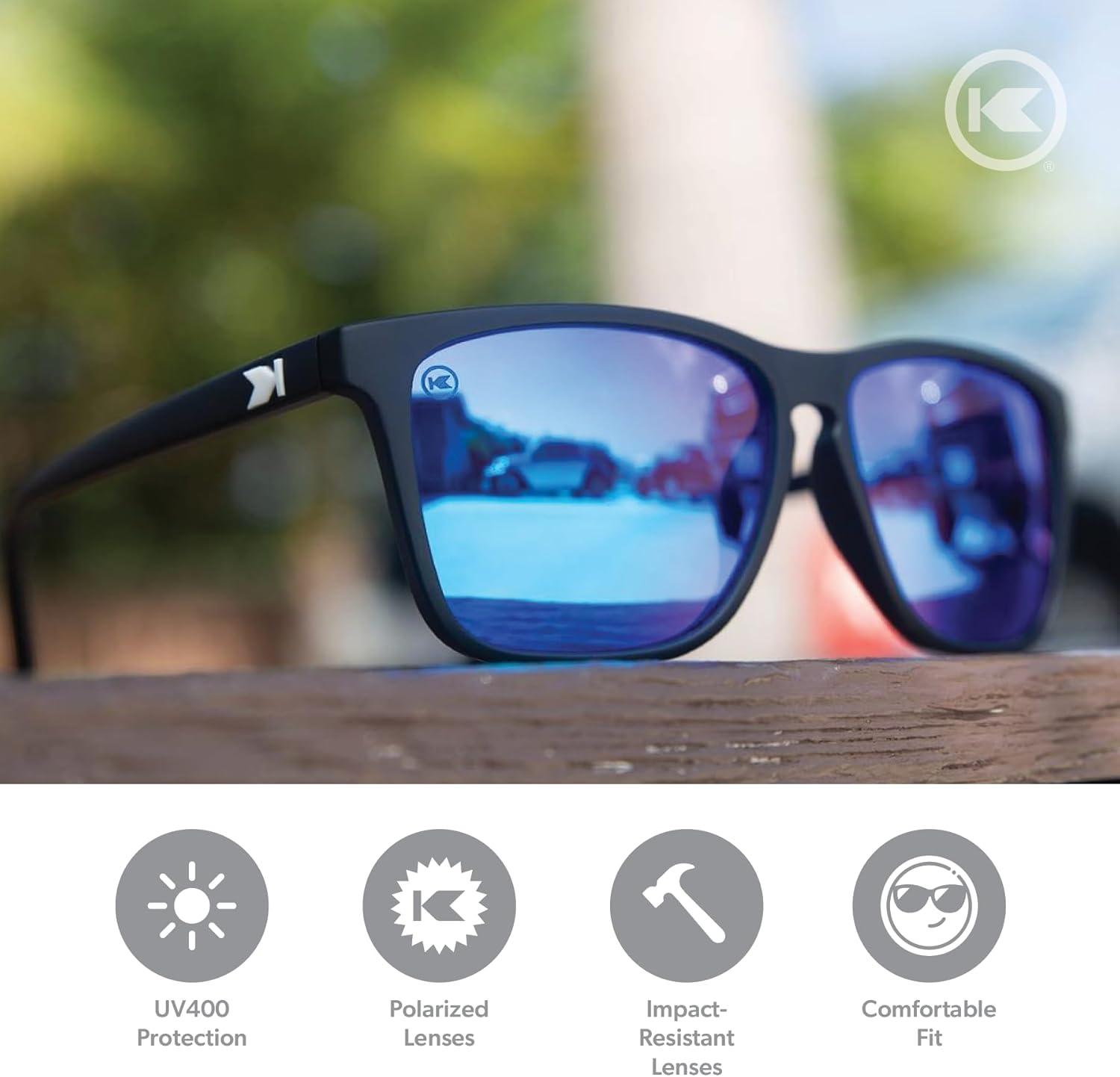 imageKnockaround Fast Lanes and Sport Polarized Sunglasses for Men ampamp Women  Impact Resistant Lenses ampamp Full UV400 ProtectionMatte Black  Moonshine