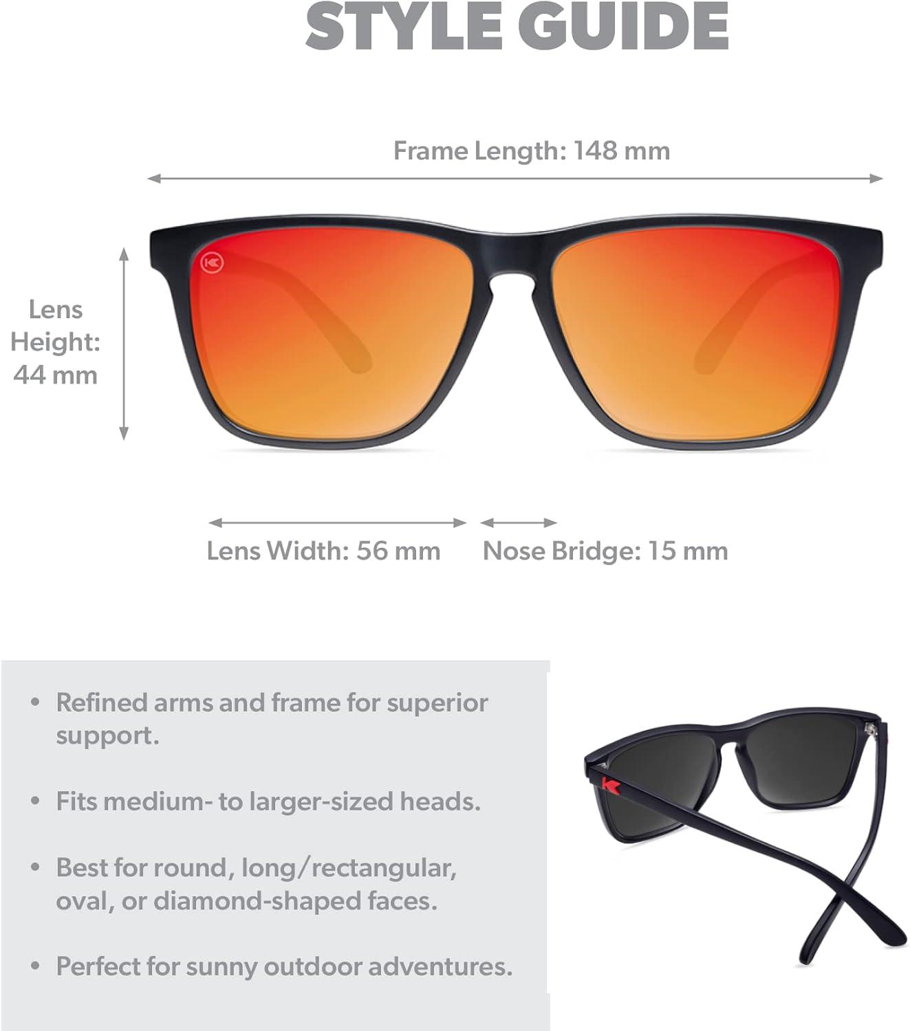 imageKnockaround Fast Lanes and Sport Polarized Sunglasses for Men ampamp Women  Impact Resistant Lenses ampamp Full UV400 ProtectionMatte Black  Red Sunset