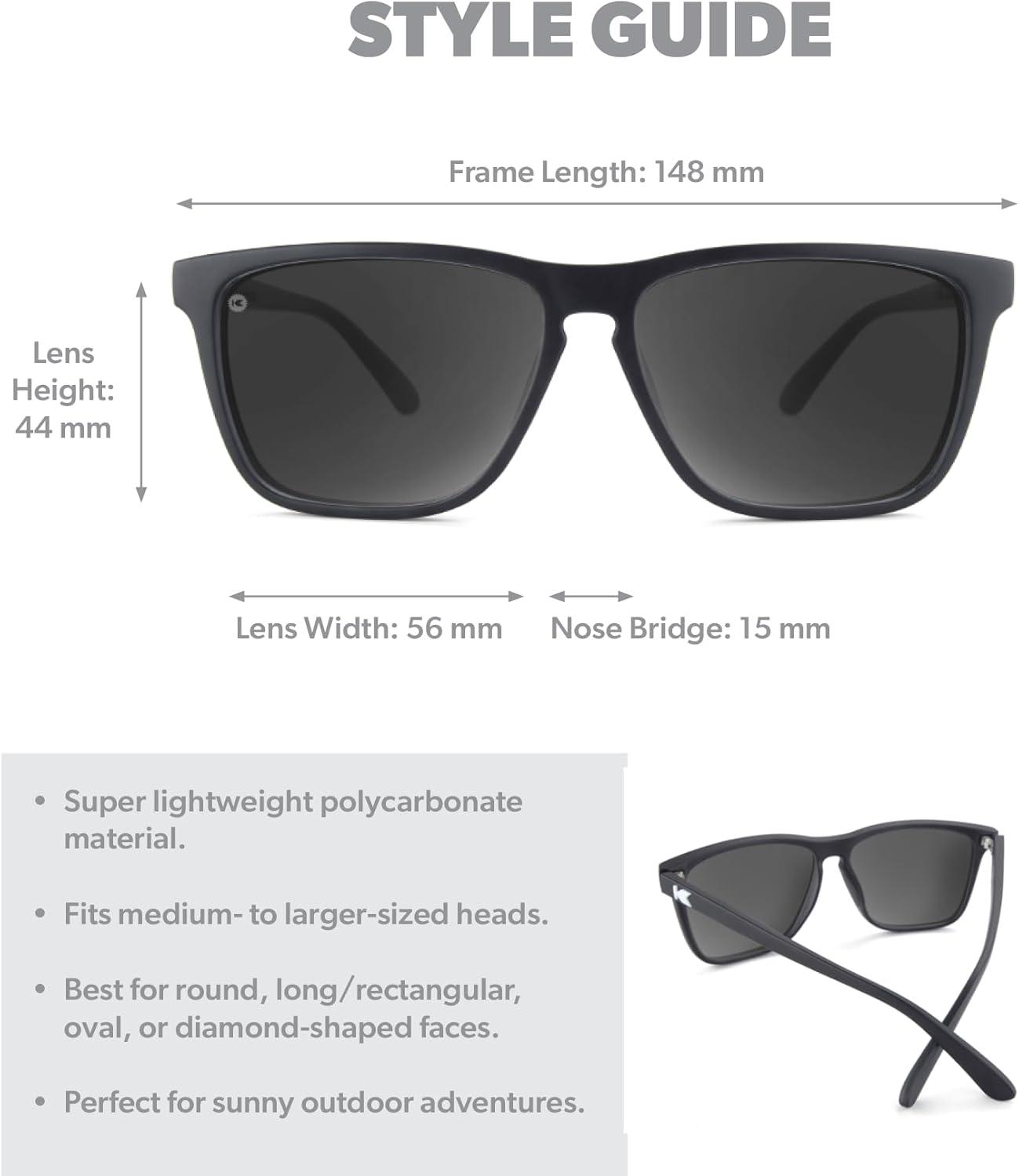 imageKnockaround Fast Lanes and Sport Polarized Sunglasses for Men ampamp Women Impact Resistant Lenses ampamp Full UV400 ProtectionMatte Black Smoke