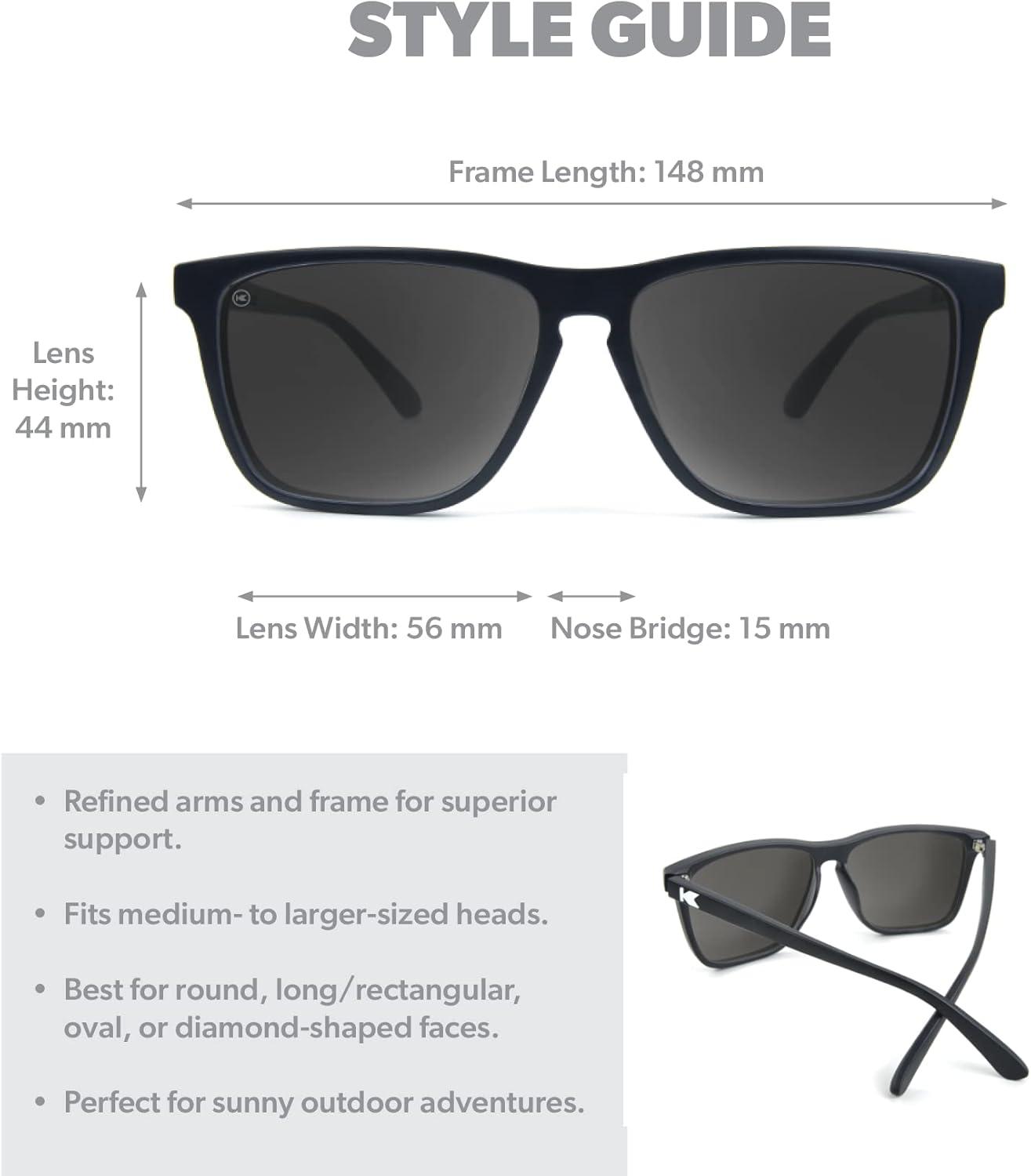 imageKnockaround Fast Lanes and Sport Polarized Sunglasses for Men ampamp Women Impact Resistant Lenses ampamp Full UV400 ProtectionMatte Black Smoke