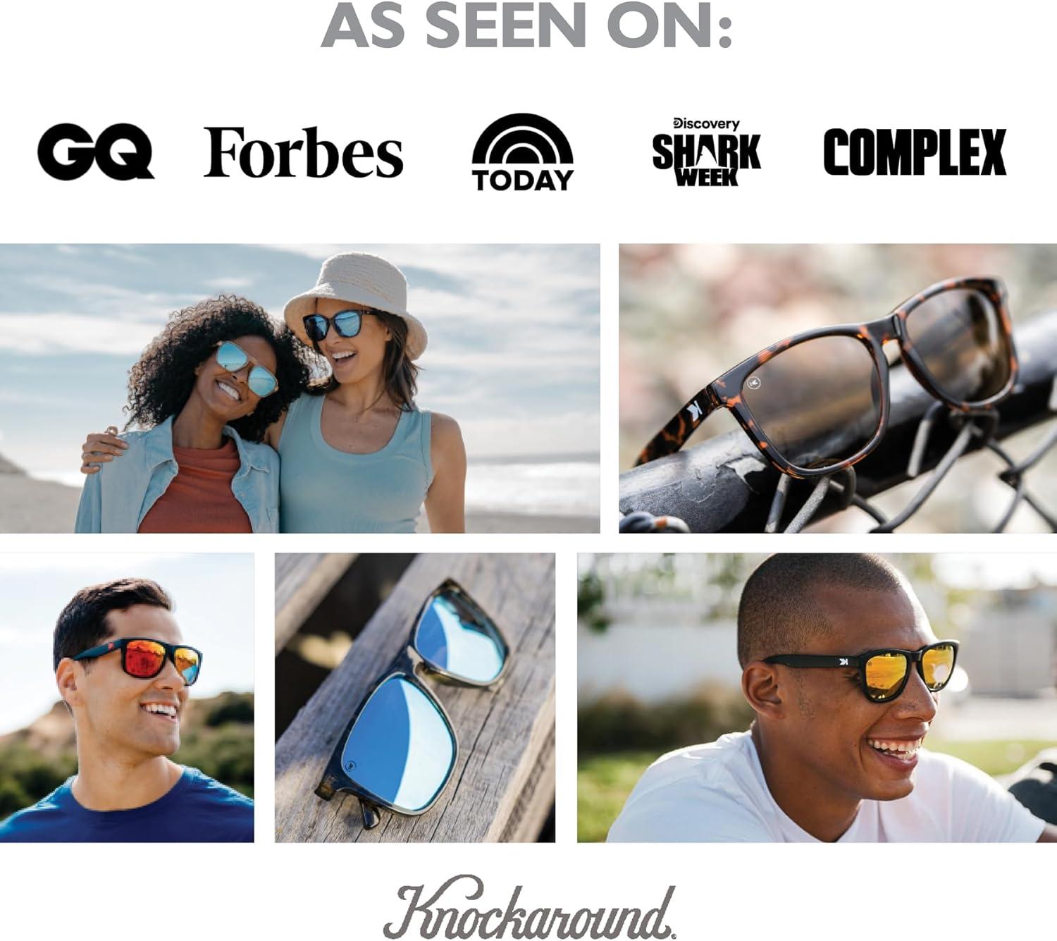 imageKnockaround Fast Lanes and Sport Polarized Sunglasses for Men ampamp Women  Impact Resistant Lenses ampamp Full UV400 ProtectionRainbow Snocone