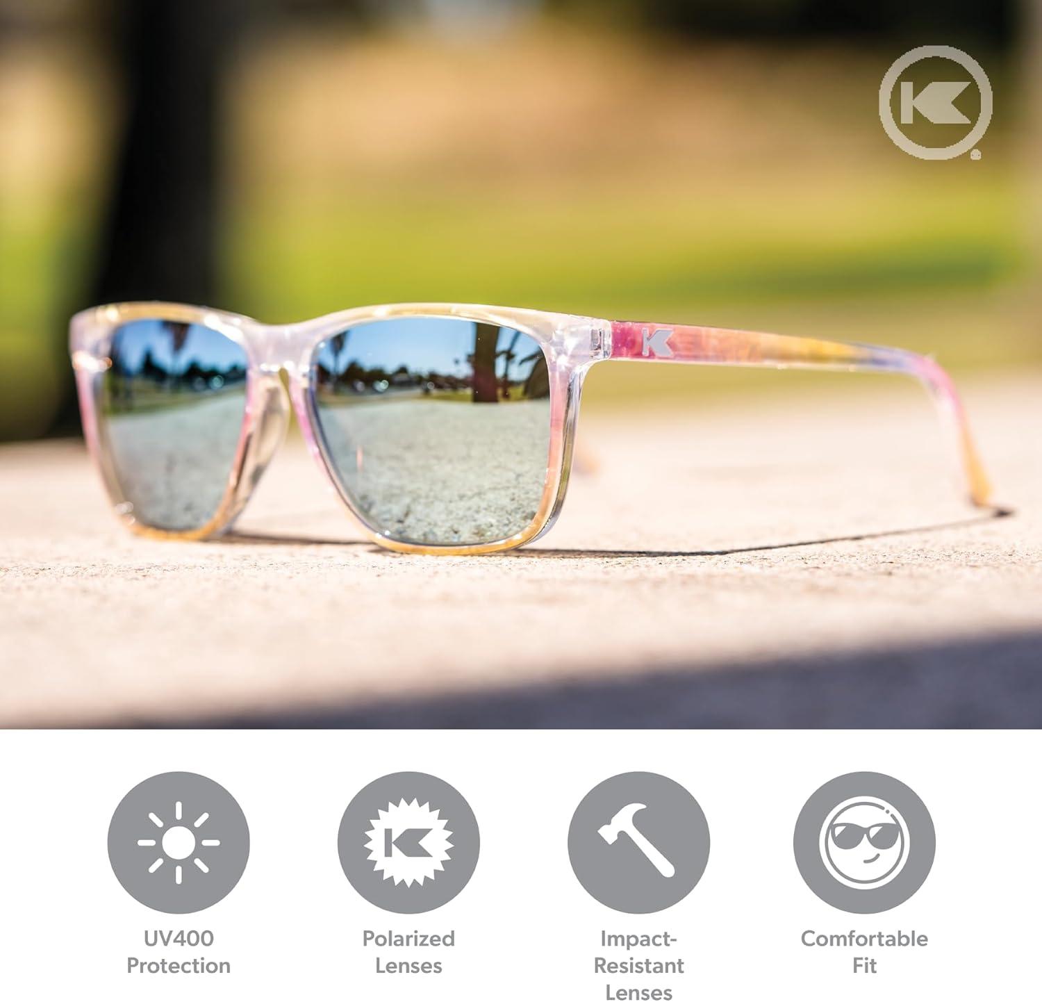 imageKnockaround Fast Lanes and Sport Polarized Sunglasses for Men ampamp Women  Impact Resistant Lenses ampamp Full UV400 ProtectionRainbow Snocone