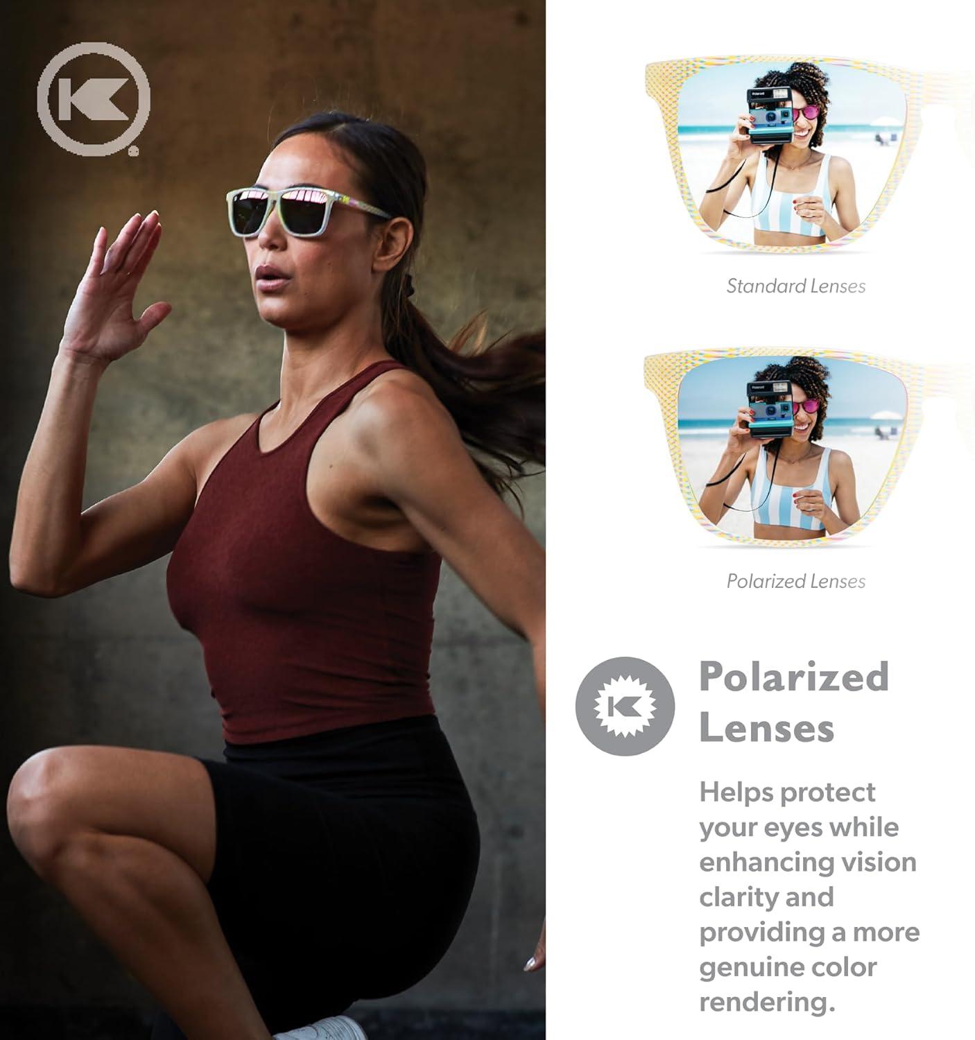 imageKnockaround Fast Lanes and Sport Polarized Sunglasses for Men ampamp Women  Impact Resistant Lenses ampamp Full UV400 ProtectionShow Opener