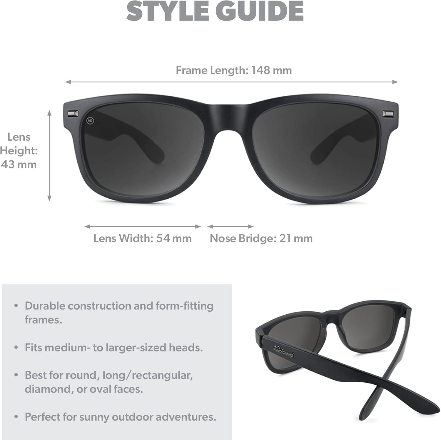 imageKnockaround Fort Knocks Polarized Sunglasses for Men ampamp Women Impact Resistant Lenses ampamp Full UV400 ProtectionBlack on Black