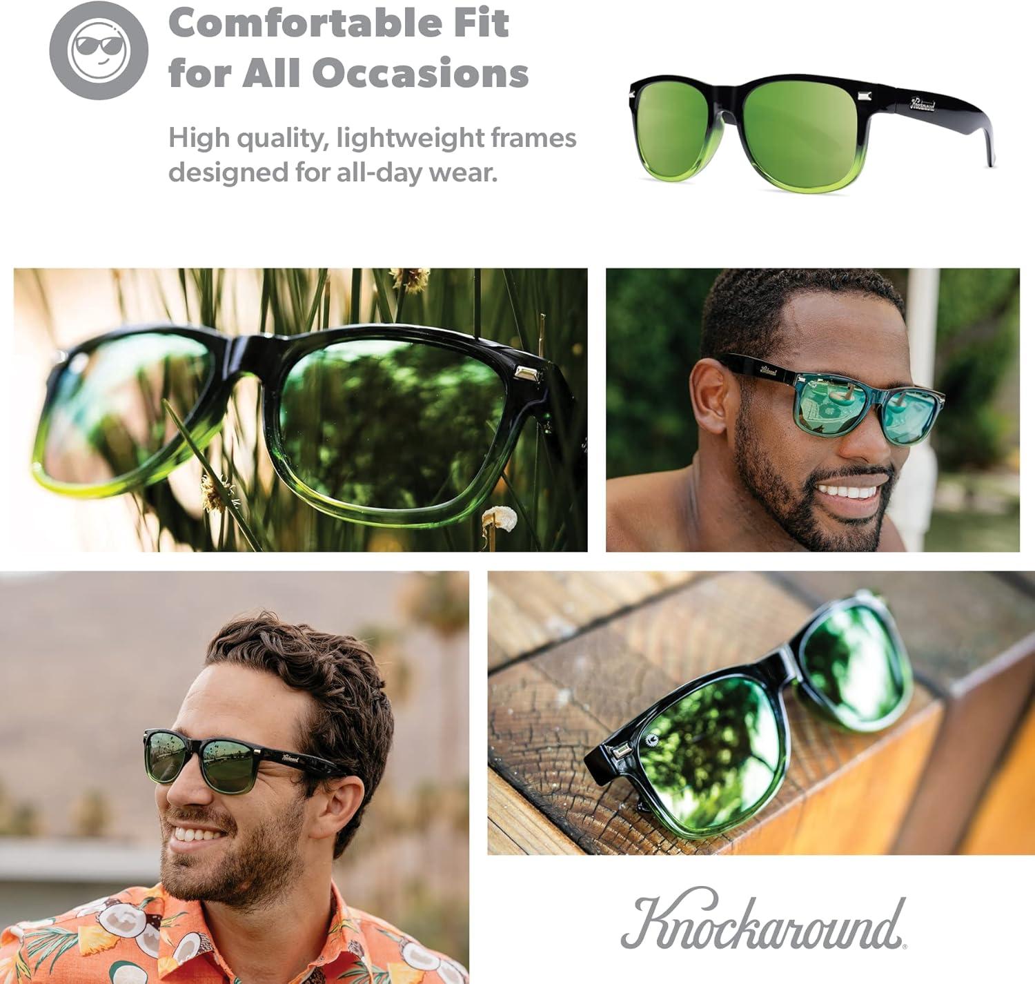 imageKnockaround Fort Knocks Polarized Sunglasses for Men ampamp Women Impact Resistant Lenses ampamp Full UV400 ProtectionCreek Bed