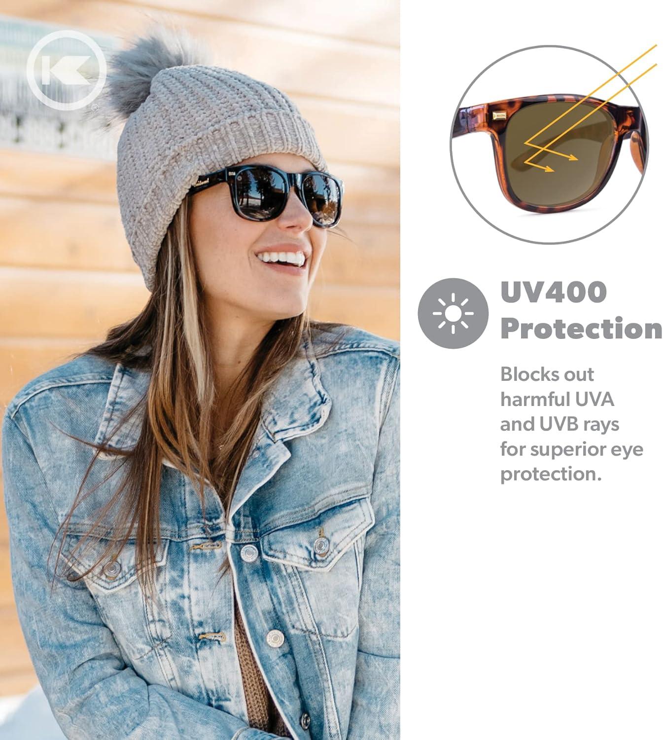 imageKnockaround Fort Knocks Polarized Sunglasses for Men ampamp Women Impact Resistant Lenses ampamp Full UV400 ProtectionGlossy Tortoise Shell Amber