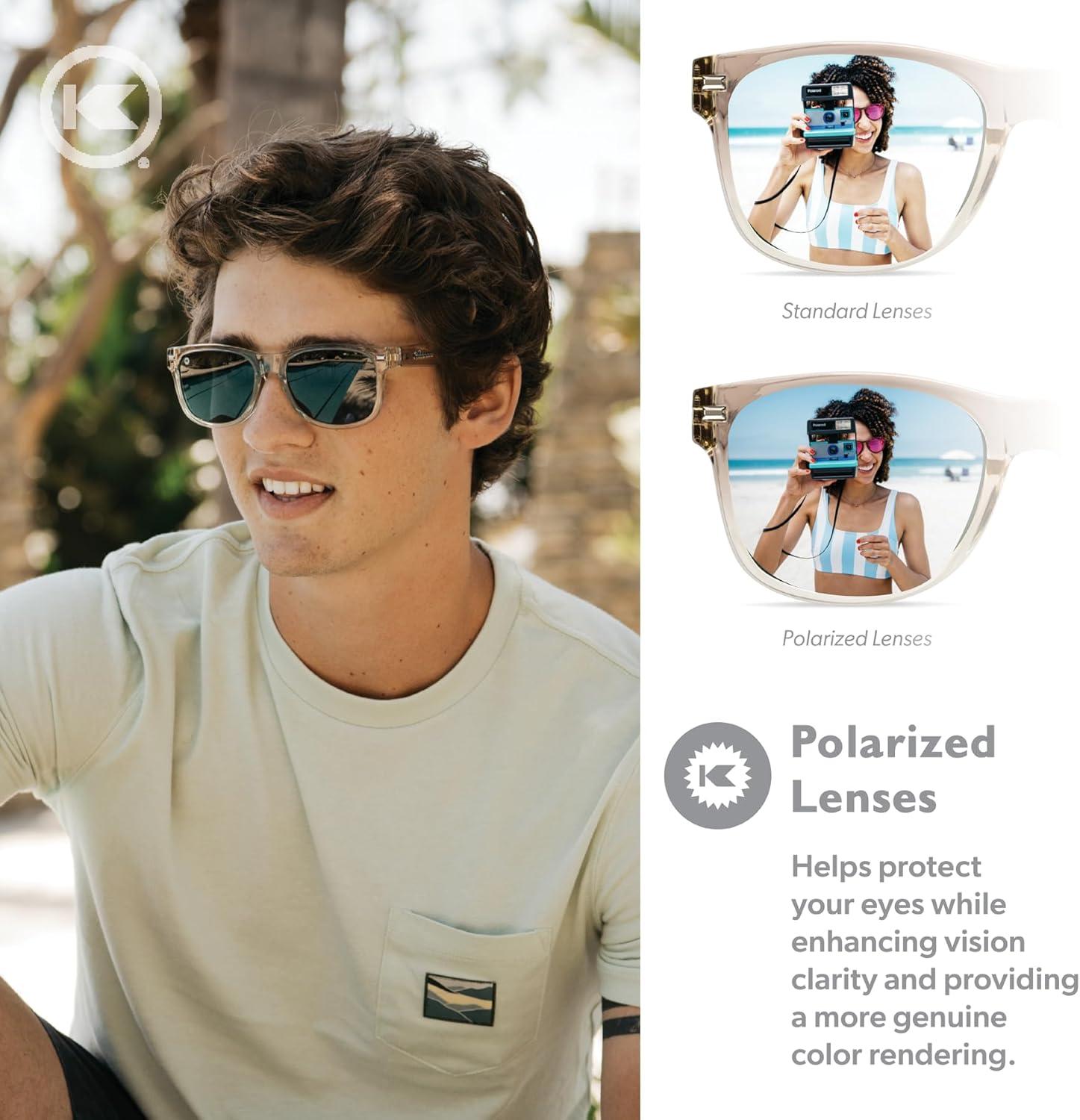 imageKnockaround Fort Knocks Polarized Sunglasses for Men ampamp Women  Impact Resistant Lenses ampamp Full UV400 ProtectionSandbar