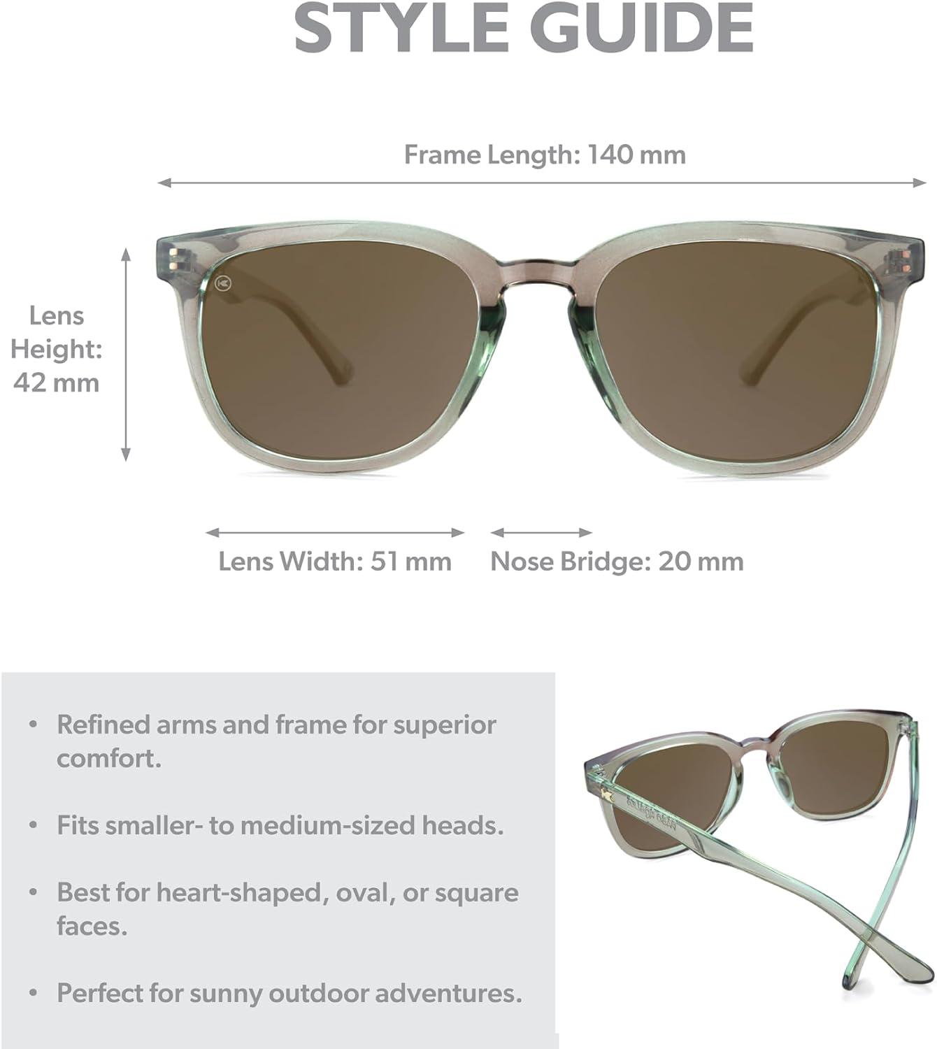 imageKnockaround Paso Robles Polarized Sunglasses for Women ampamp Men  Impact Resistant Lenses ampamp Full UV400 ProtectionAged Sage  Amber