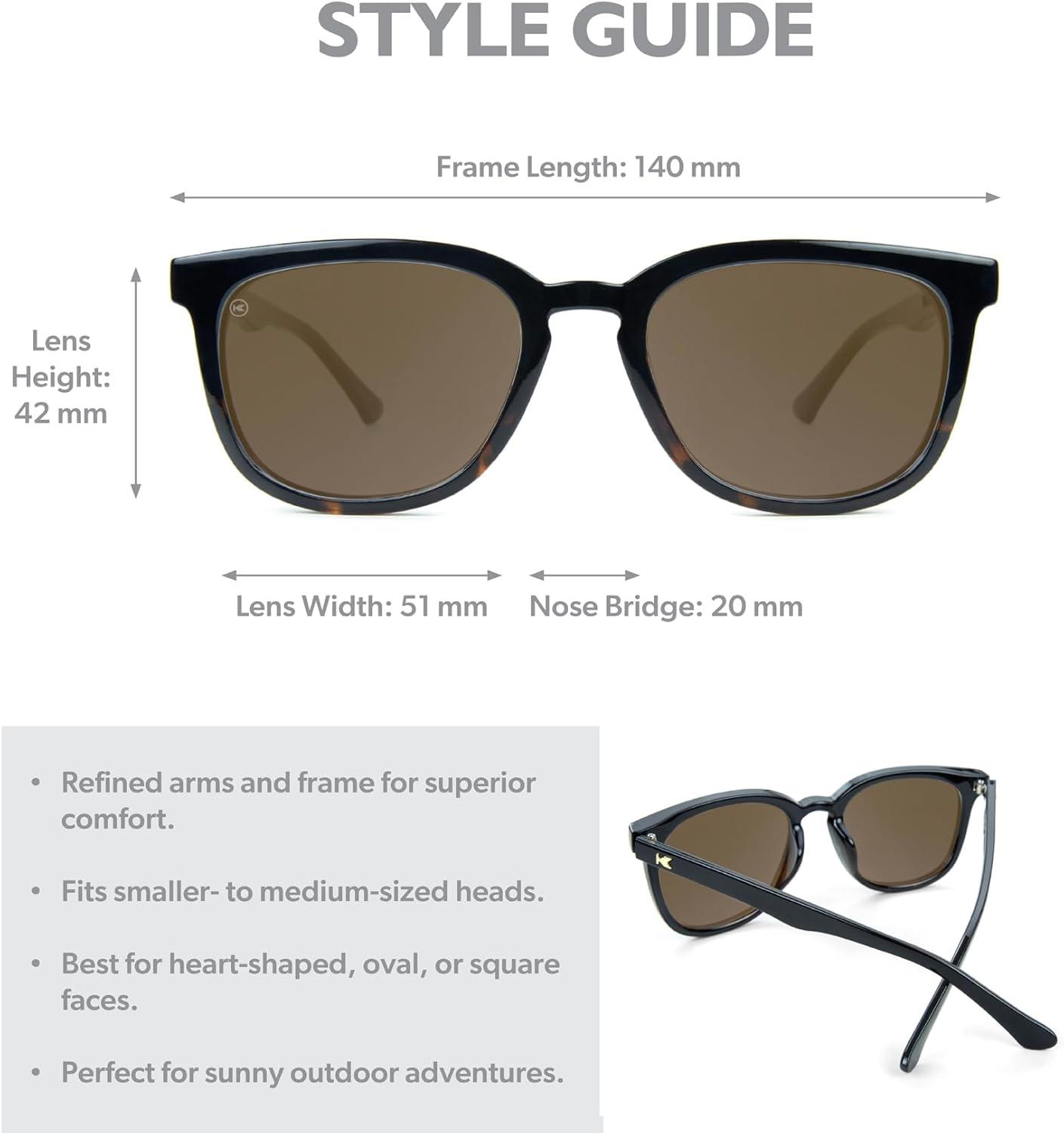 imageKnockaround Paso Robles Polarized Sunglasses for Women ampamp Men  Impact Resistant Lenses ampamp Full UV400 ProtectionGlossy Black and Tortoise Shell Fade  Amber