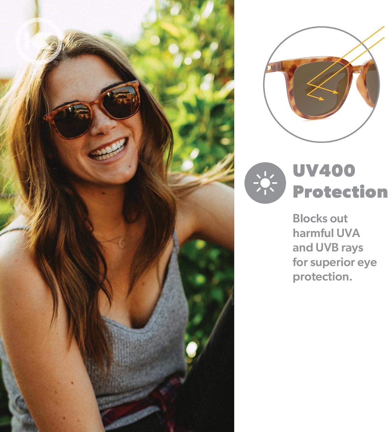 imageKnockaround Paso Robles Polarized Sunglasses for Women ampamp Men  Impact Resistant Lenses ampamp Full UV400 ProtectionGlossy Blonde Tortoise Shell  Amber