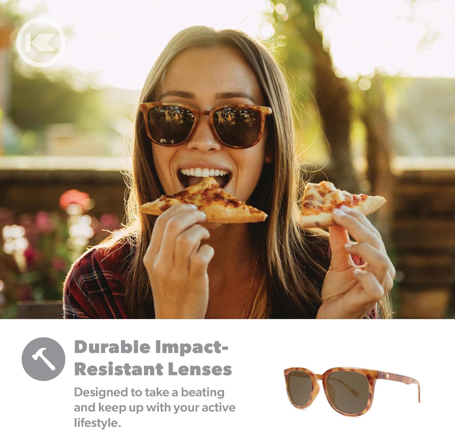 imageKnockaround Paso Robles Polarized Sunglasses for Women ampamp Men  Impact Resistant Lenses ampamp Full UV400 ProtectionGlossy Blonde Tortoise Shell  Amber