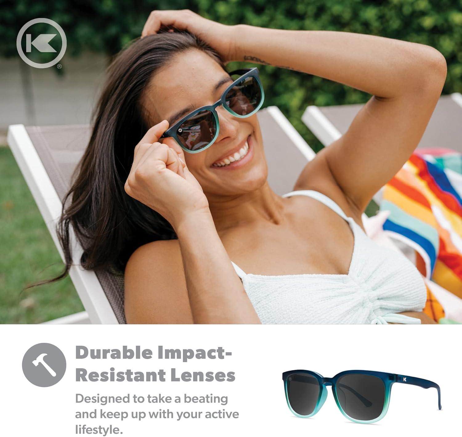 imageKnockaround Paso Robles Polarized Sunglasses for Women ampamp Men  Impact Resistant Lenses ampamp Full UV400 ProtectionRising Tide