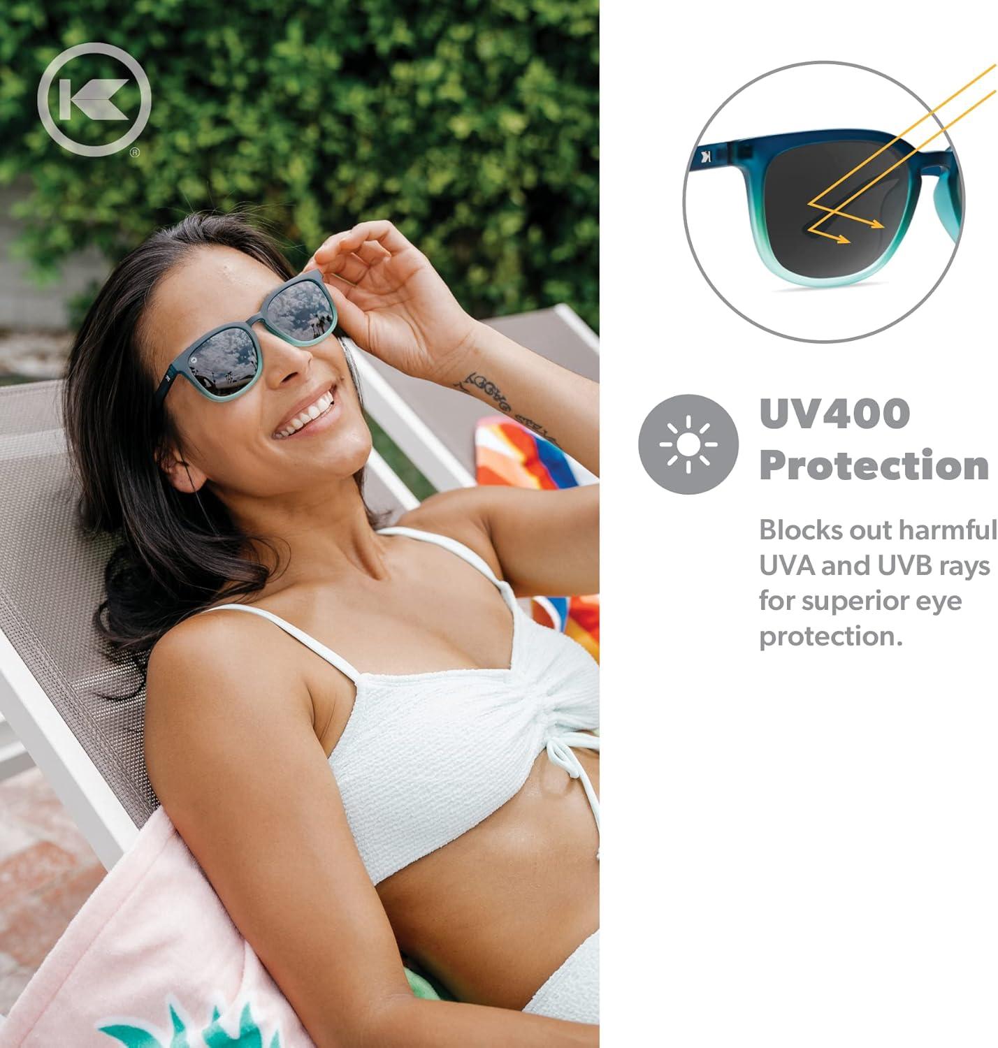 imageKnockaround Paso Robles Polarized Sunglasses for Women ampamp Men  Impact Resistant Lenses ampamp Full UV400 ProtectionRising Tide