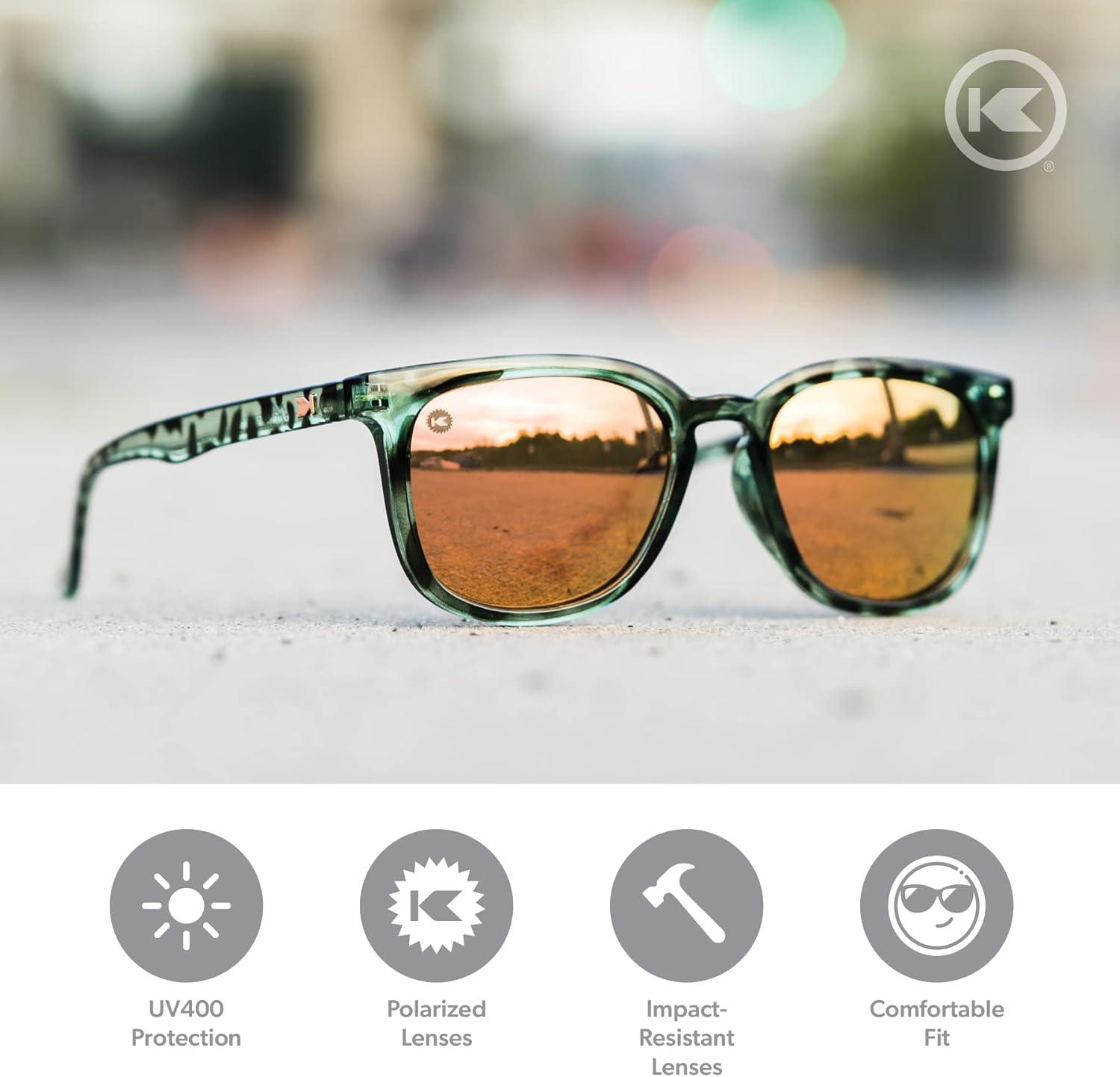 imageKnockaround Paso Robles Polarized Sunglasses for Women ampamp Men  Impact Resistant Lenses ampamp Full UV400 ProtectionSlate Tortoise Shell  Rose Gold