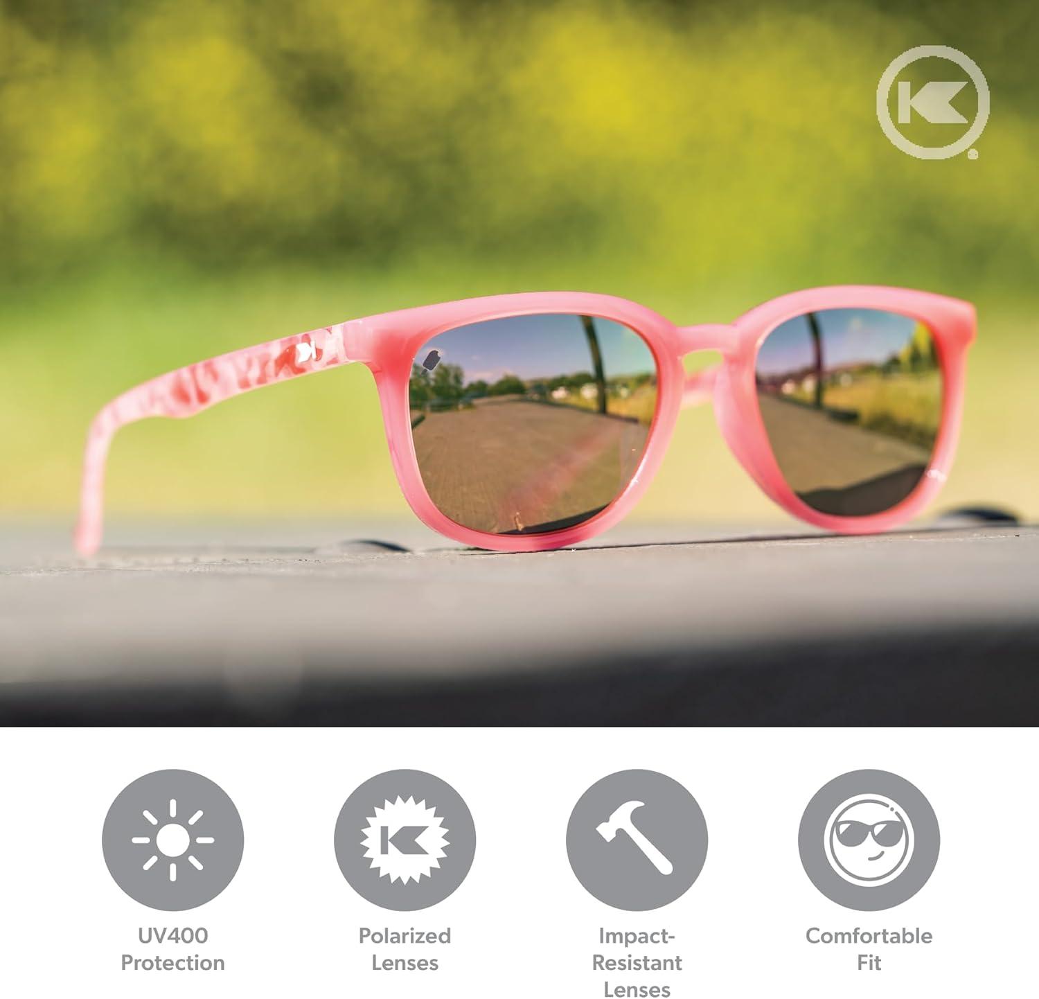 imageKnockaround Paso Robles Polarized Sunglasses for Women ampamp Men  Impact Resistant Lenses ampamp Full UV400 ProtectionStrawberry Cake Pop