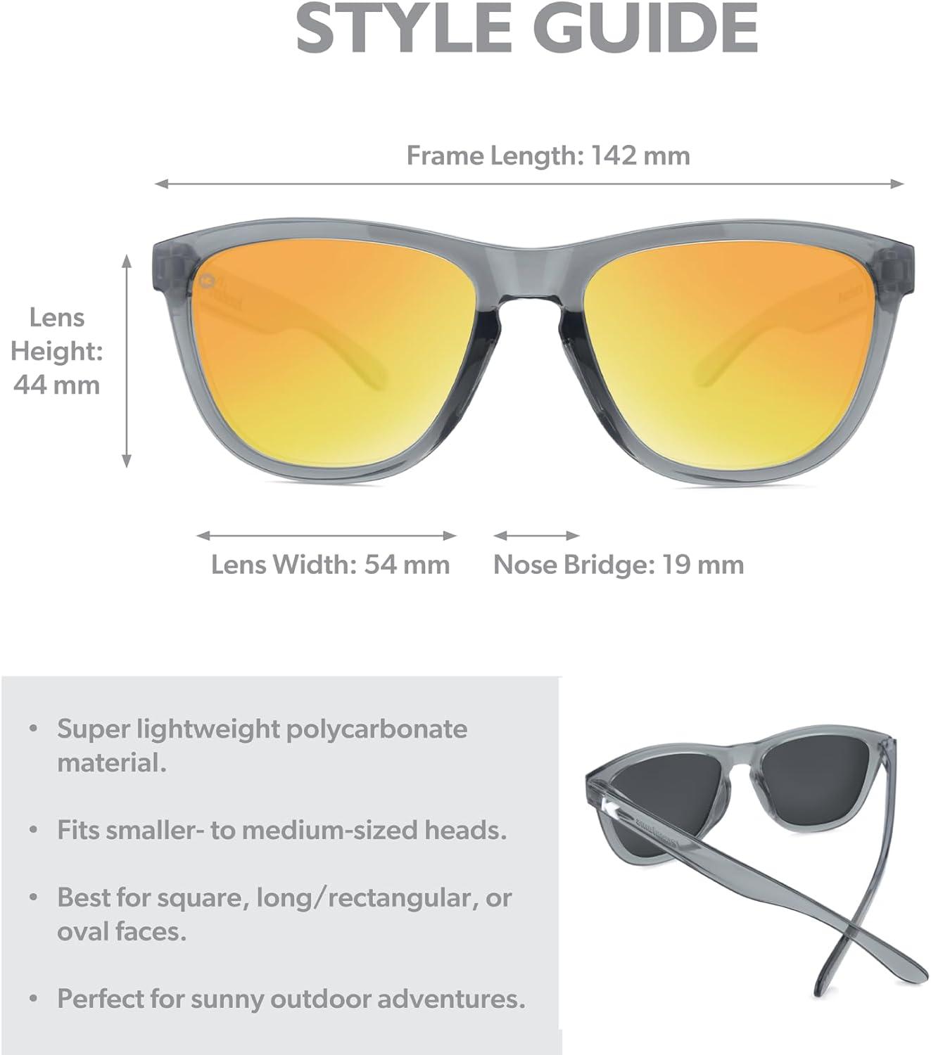 imageKnockaround Premiums and Sport Polarized Sunglasses for Men ampamp Women Impact Resistant Lenses ampamp Full UV400 ProtectionClear Grey Sunset