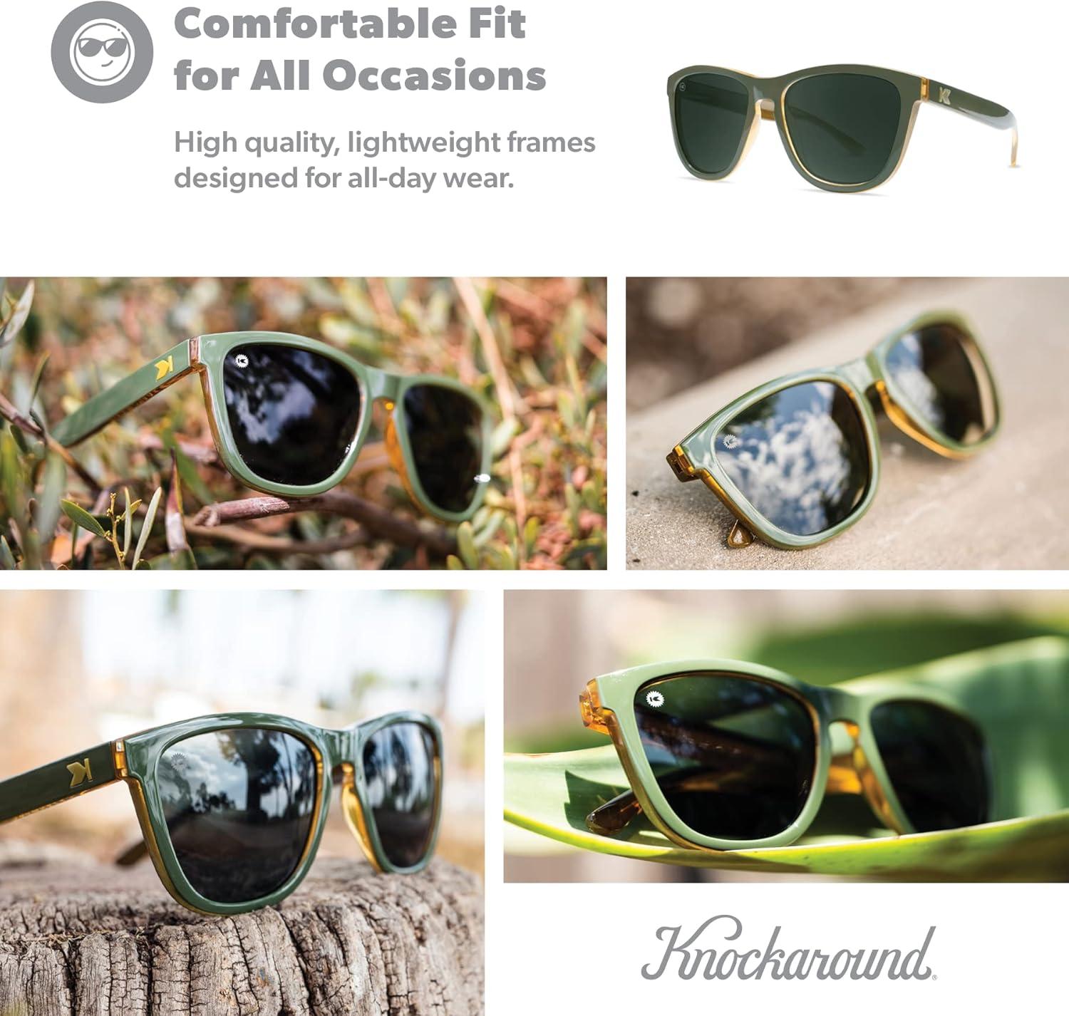 imageKnockaround Premiums and Sport Polarized Sunglasses for Men ampamp Women Impact Resistant Lenses ampamp Full UV400 ProtectionCoyote Calls