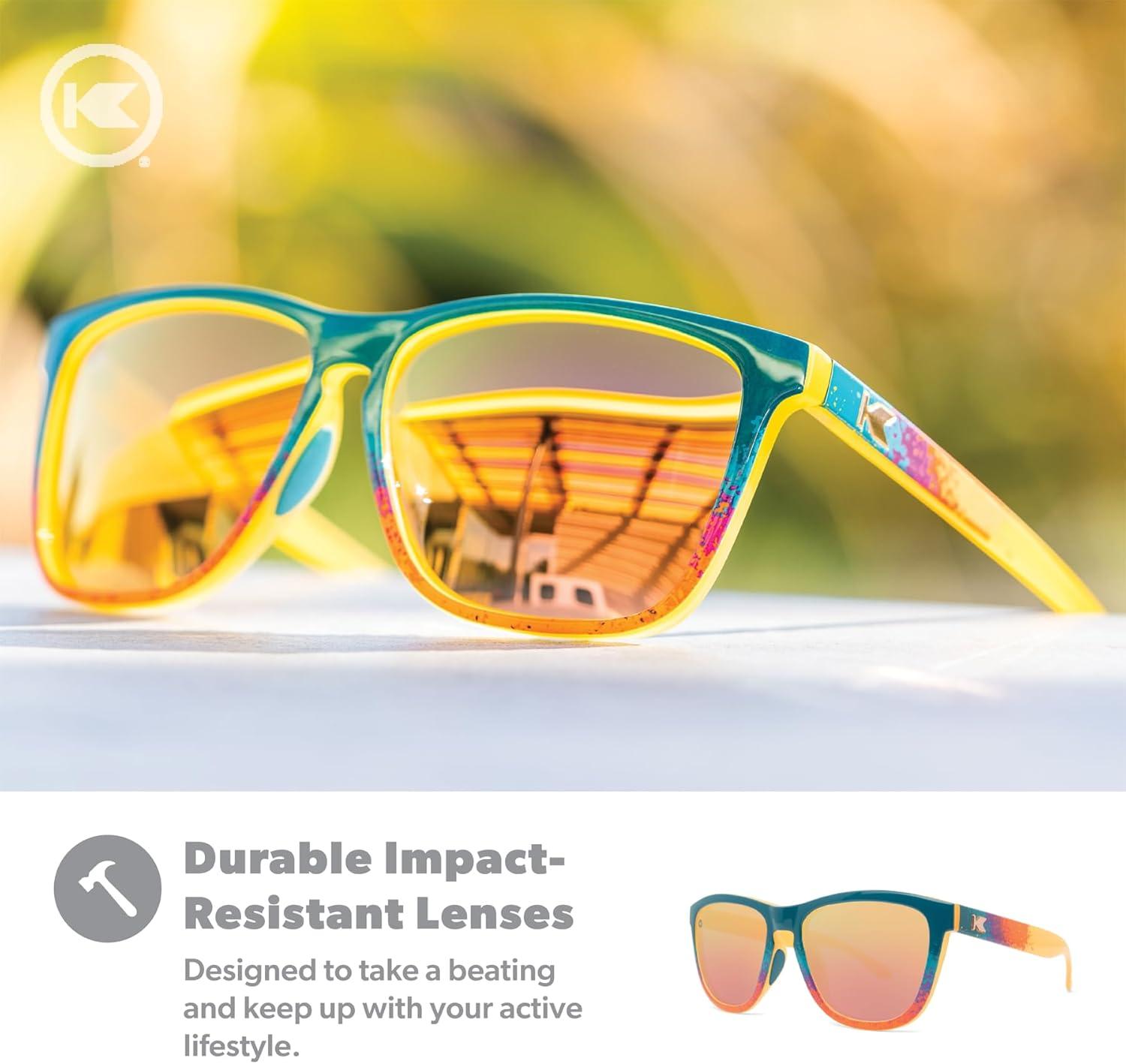 imageKnockaround Premiums and Sport Polarized Sunglasses for Men ampamp Women Impact Resistant Lenses ampamp Full UV400 ProtectionDesert