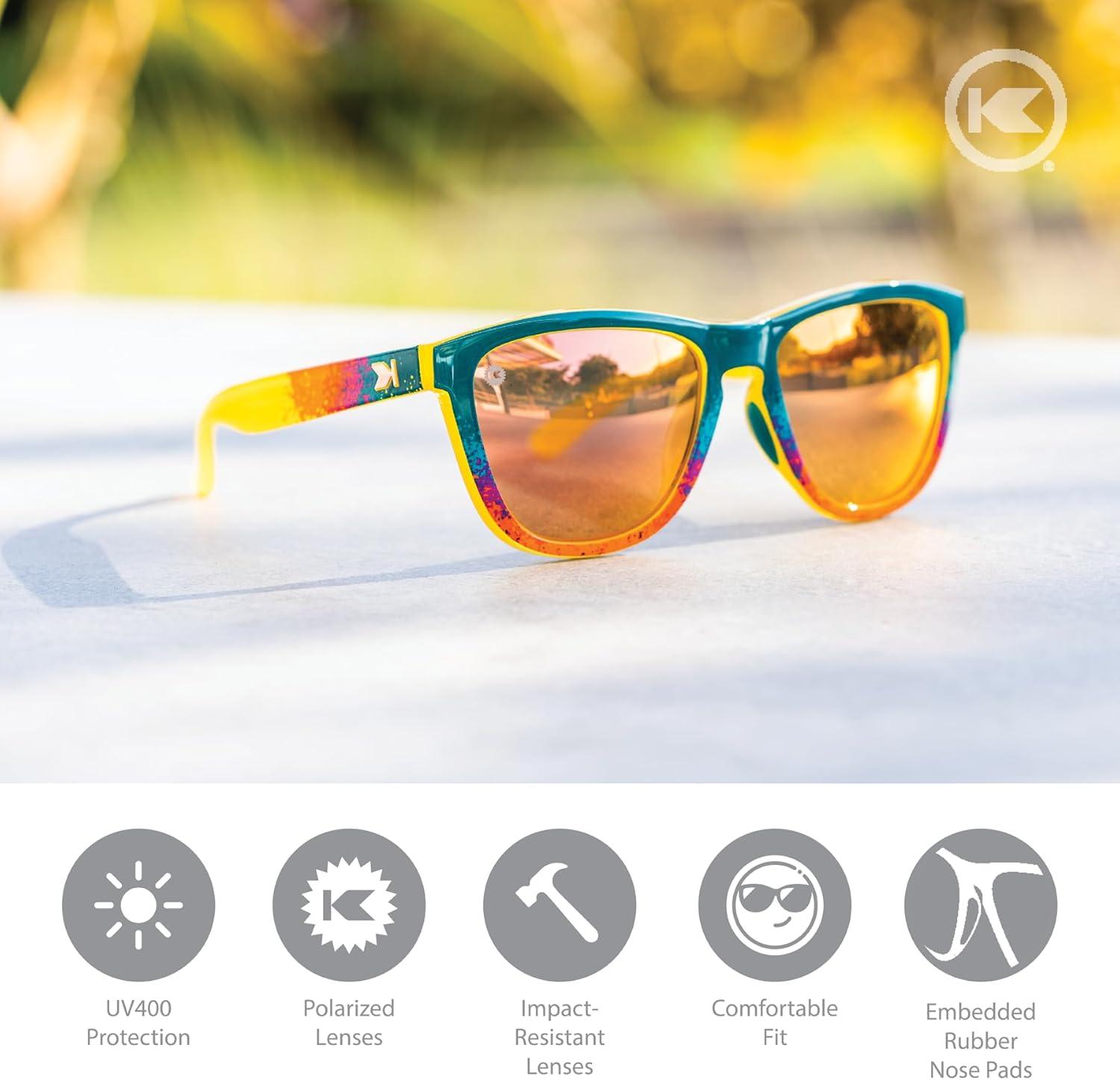 imageKnockaround Premiums and Sport Polarized Sunglasses for Men ampamp Women Impact Resistant Lenses ampamp Full UV400 ProtectionDesert