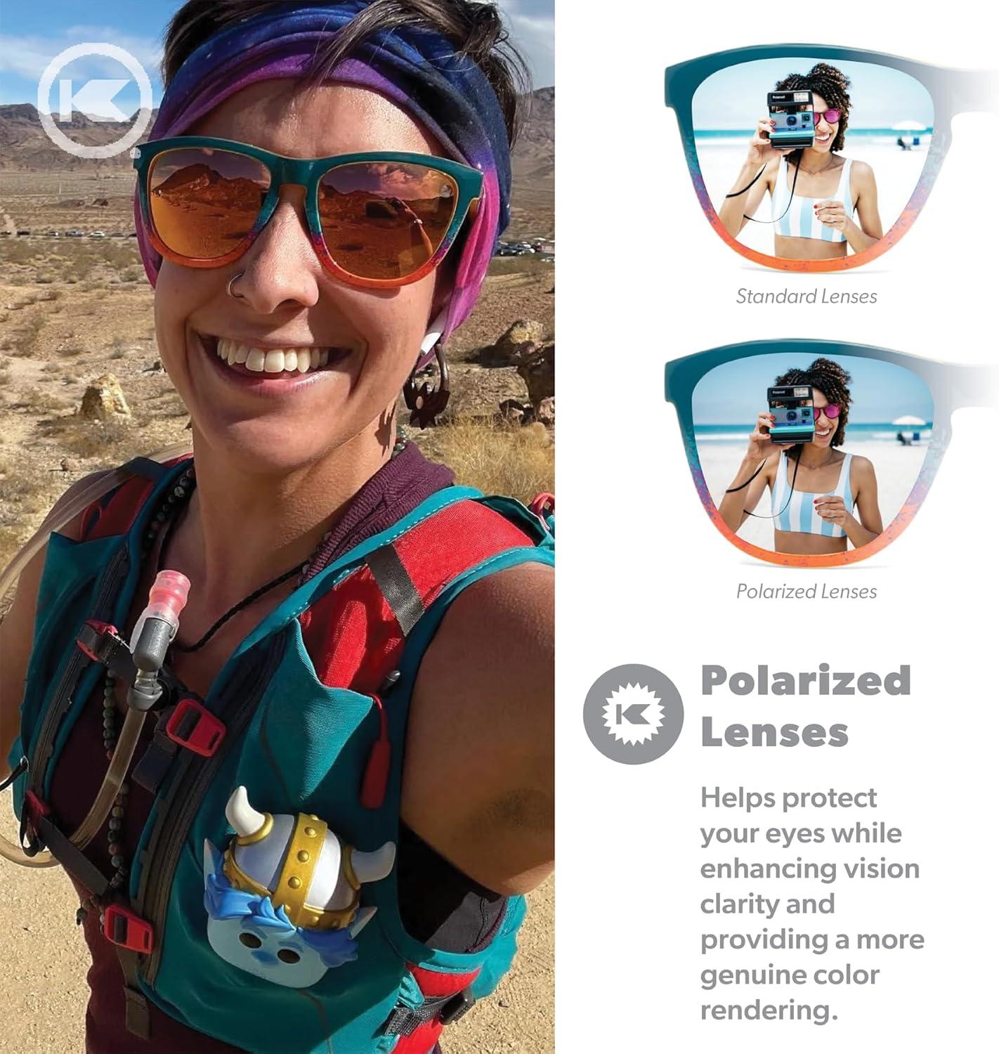 imageKnockaround Premiums and Sport Polarized Sunglasses for Men ampamp Women Impact Resistant Lenses ampamp Full UV400 ProtectionDesert