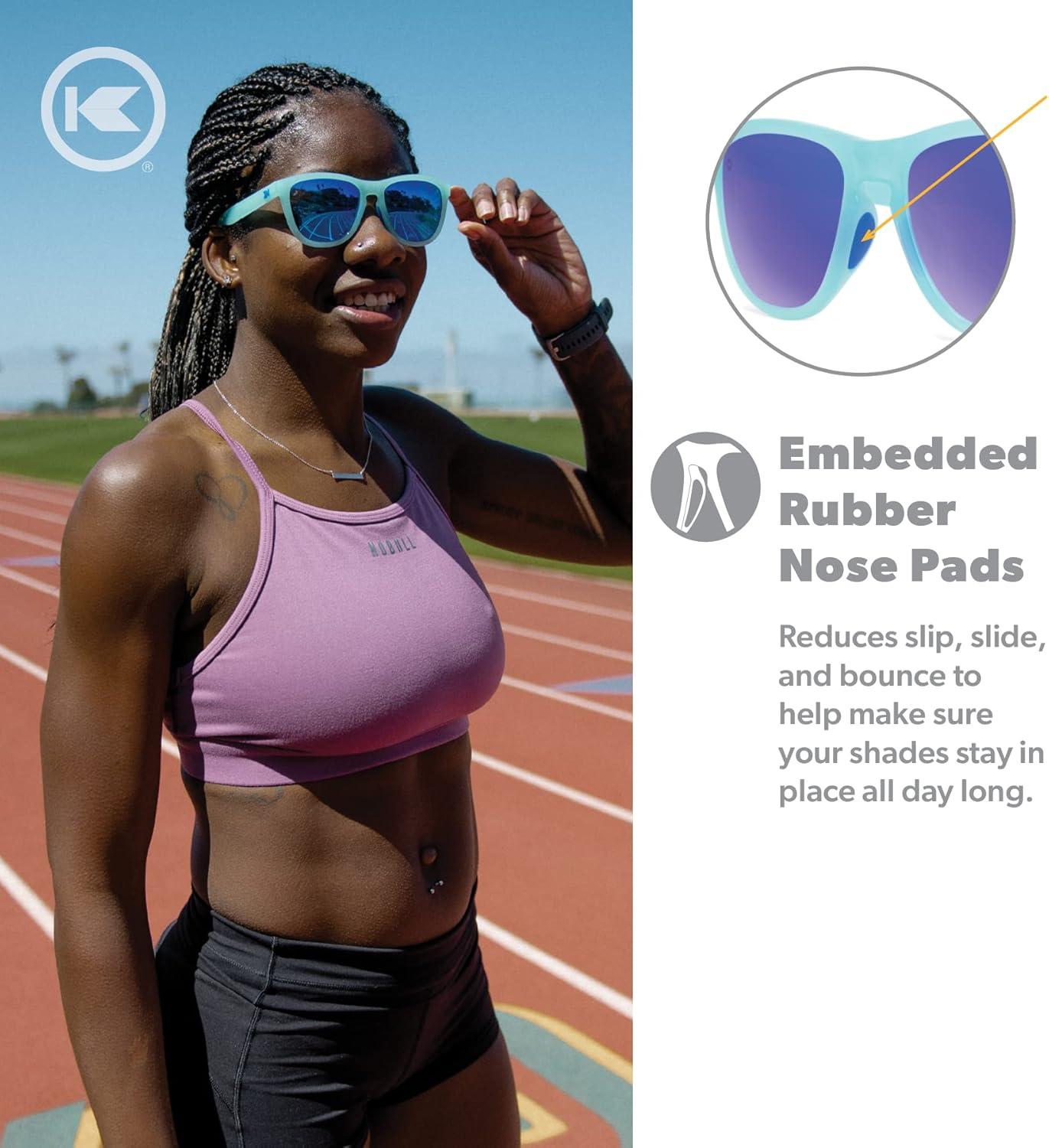 imageKnockaround Premiums and Sport Polarized Sunglasses for Men ampamp Women  Impact Resistant Lenses ampamp Full UV400 ProtectionIcy Blue  Moonshine