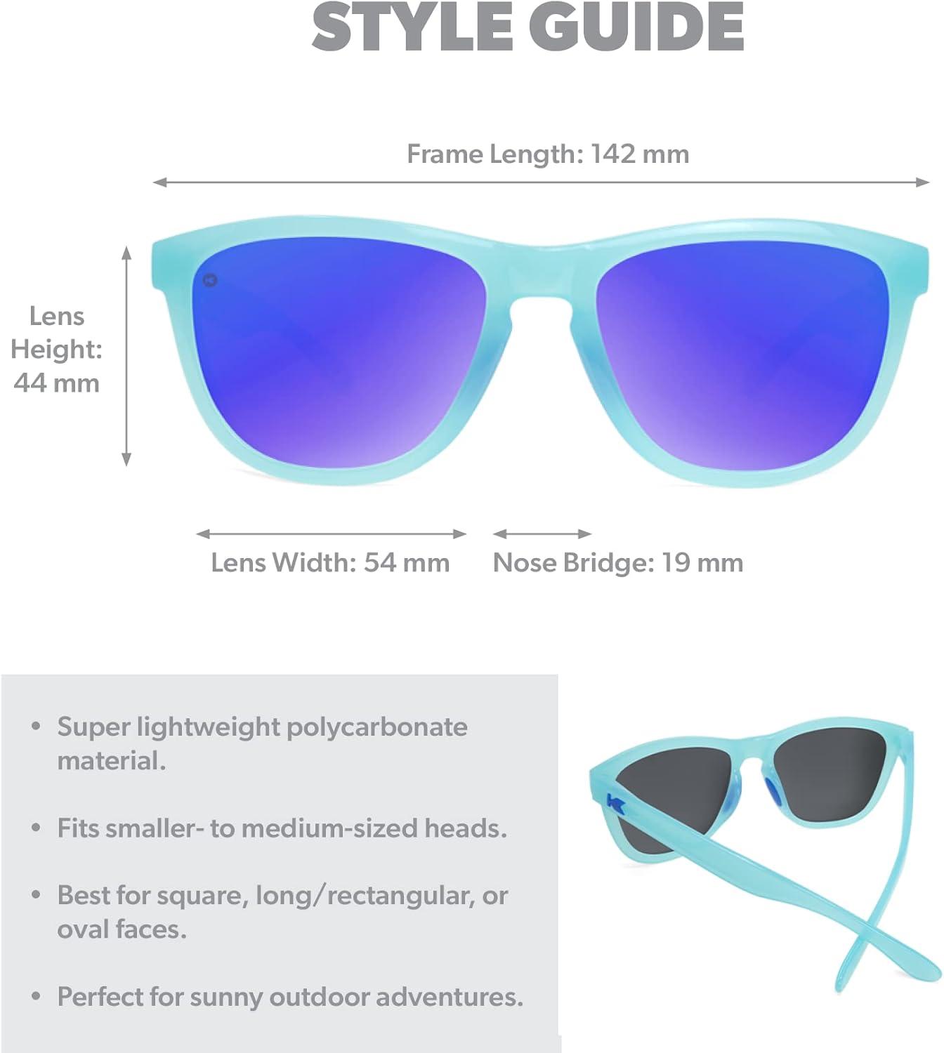 imageKnockaround Premiums and Sport Polarized Sunglasses for Men ampamp Women  Impact Resistant Lenses ampamp Full UV400 ProtectionIcy Blue  Moonshine