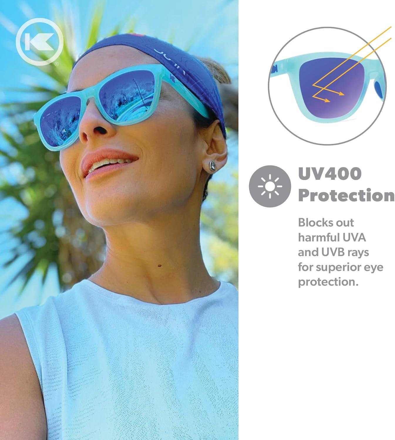 imageKnockaround Premiums and Sport Polarized Sunglasses for Men ampamp Women  Impact Resistant Lenses ampamp Full UV400 ProtectionIcy Blue  Moonshine